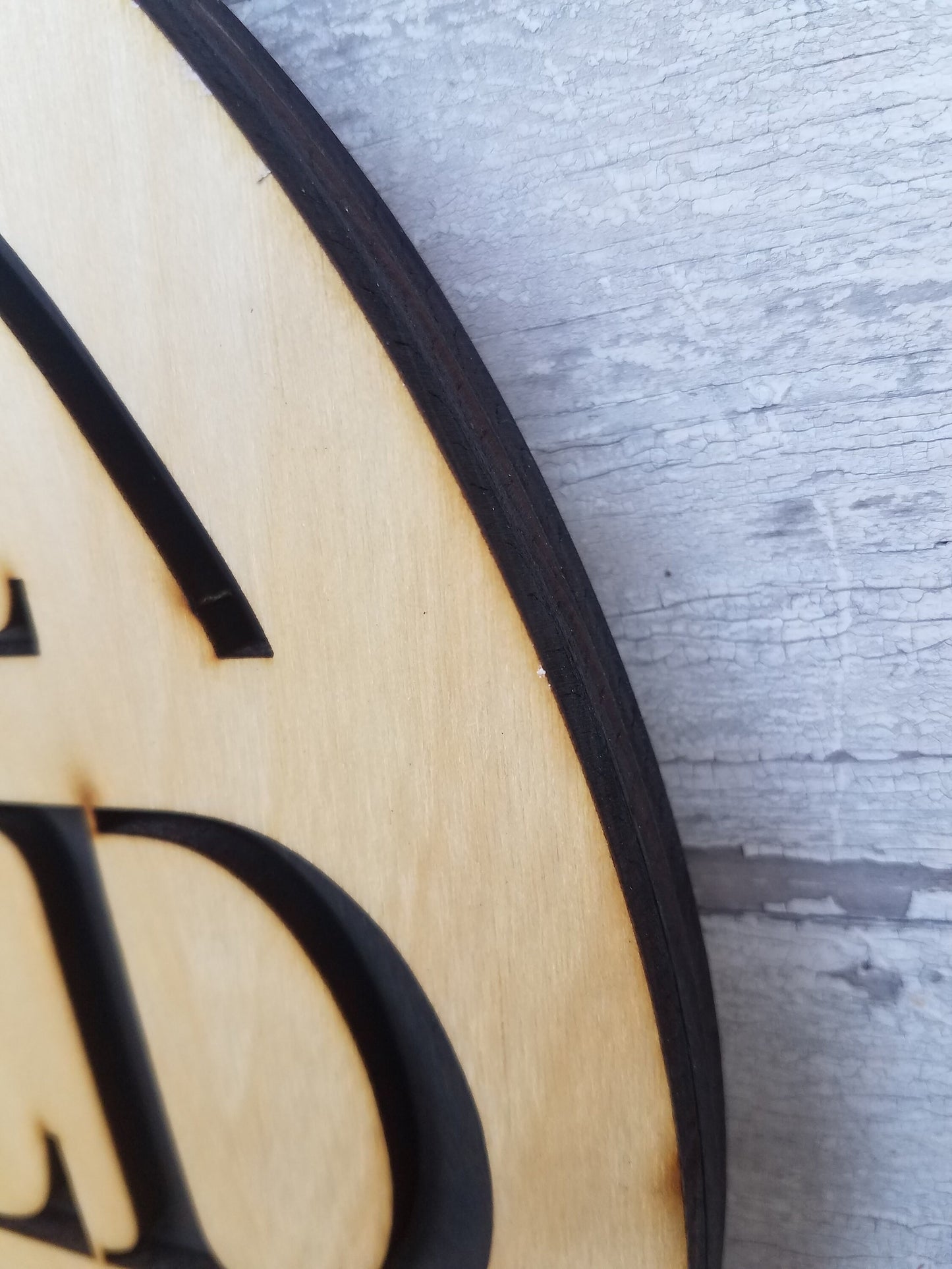 12 inch wood open closed sign for your store front door