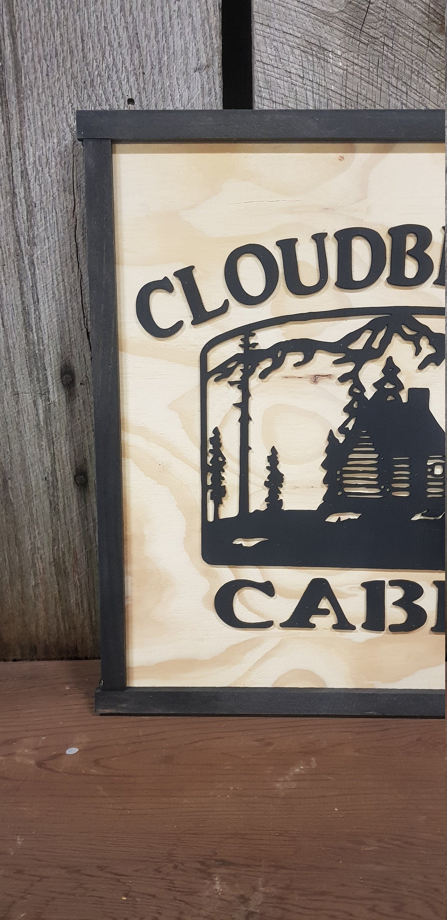 Large Custom Cabin Ranch Sign, Square, Over-sized Rustic Business Logo, Wood, Laser Cut Out, 3D, Extra Large, Sign Footstepsinthepast