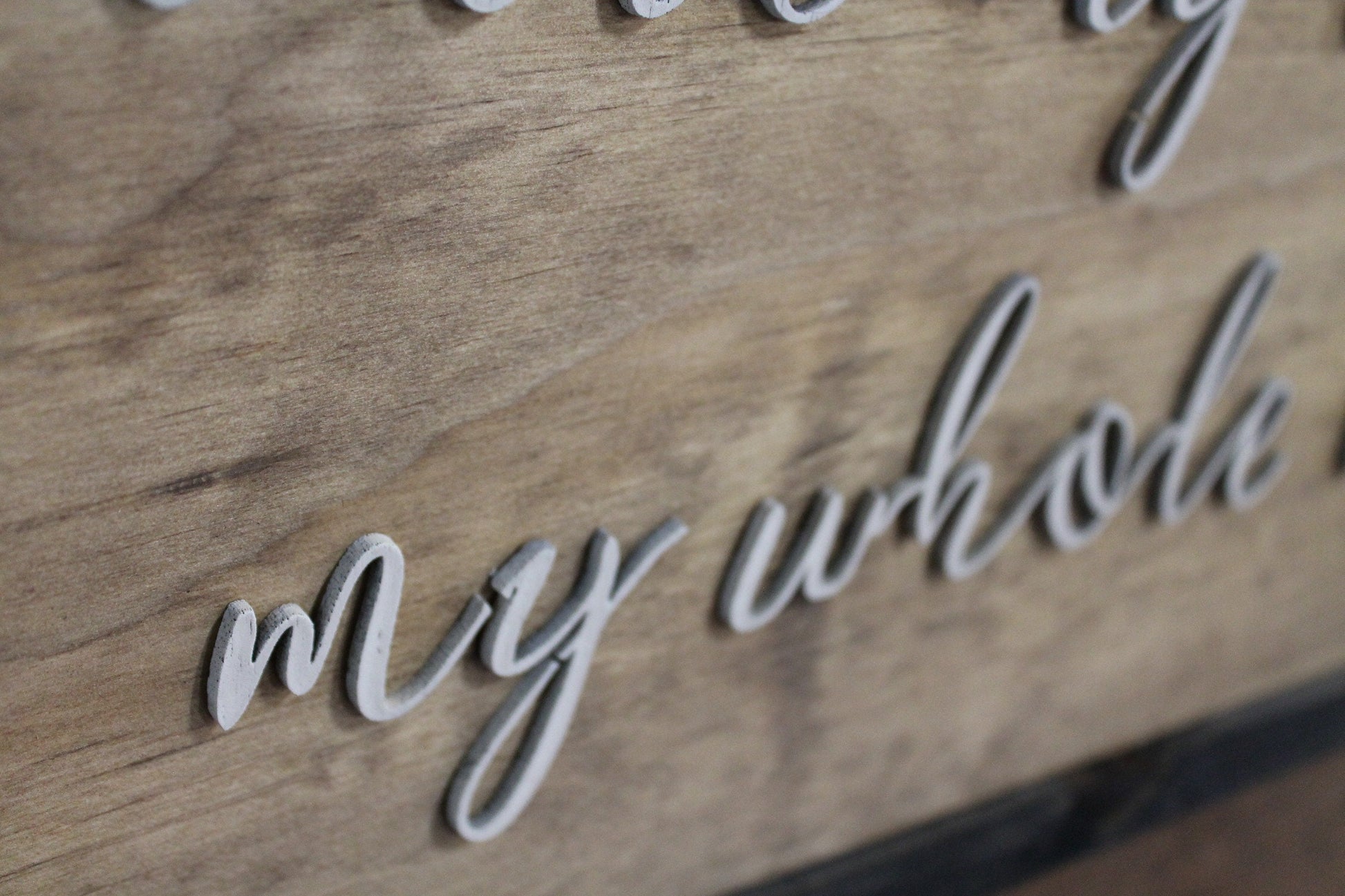 Take My Hand Sign Raised Text Wood Lord Song Lyrics Elvis Presley 3D Extra Large Framed Wood Sign Rustic Primitive Country Text Script