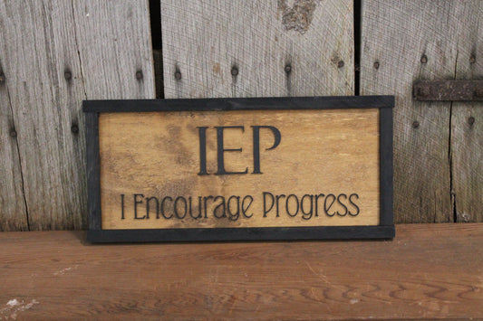 IEP Teacher Sign Individualized Education Teacher Appreciation Gift Intervention Specialist Special Education Coordinator Wood