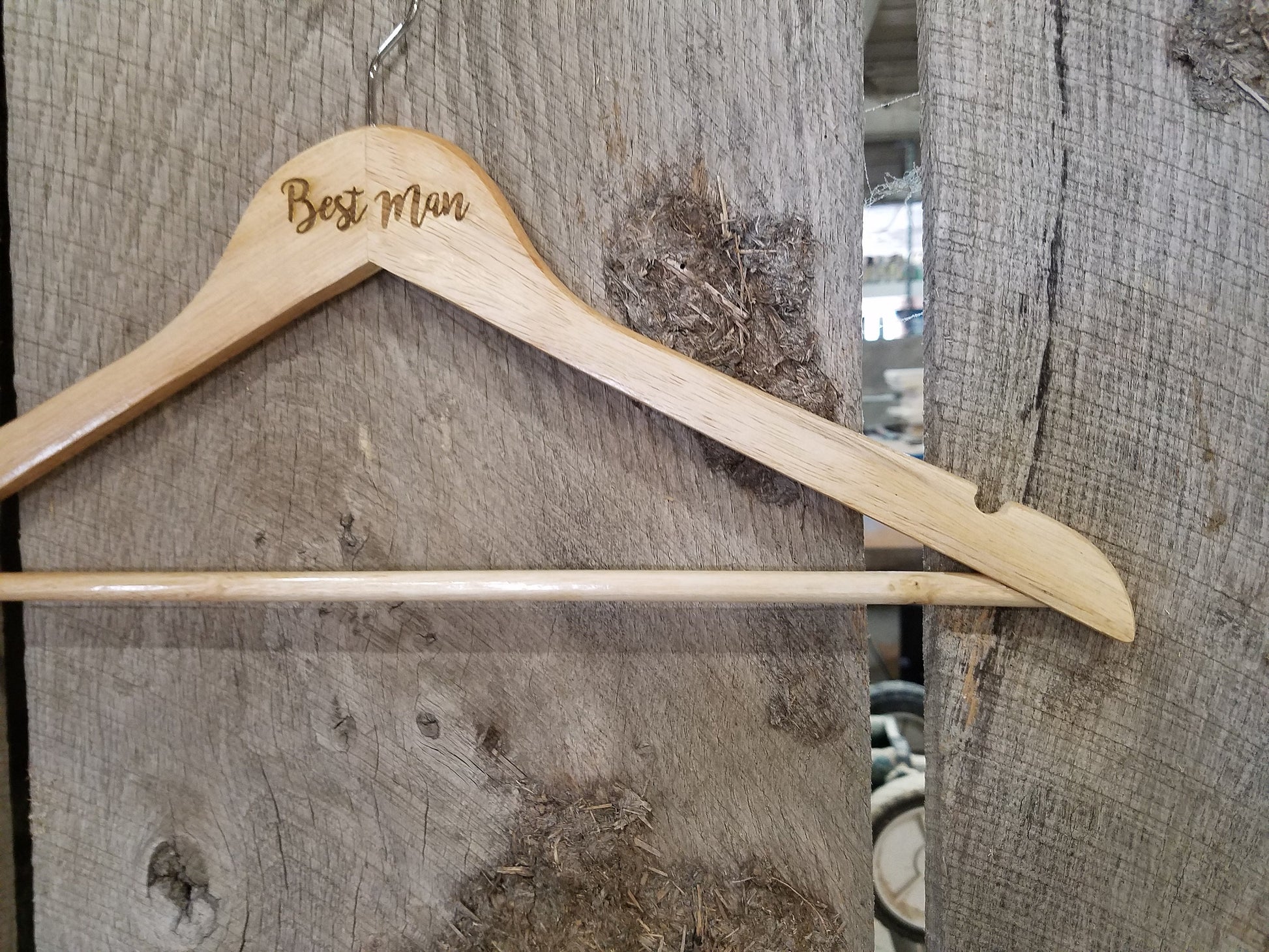 Best Man Suit Clothes Hanger Bridal Party Engraved Hard Wood Coat Sturdy Wedding Bromellow Personalized