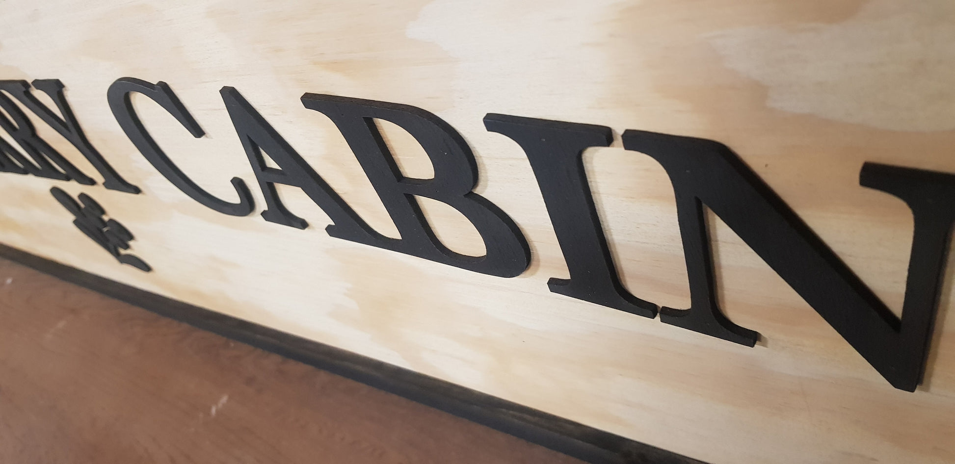 Large Custom Cabin Ranch Over-sized Rustic Business Logo Wood Laser Cut Out 3D Extra Large Sign Footstepsinthepast Handmade Personalized