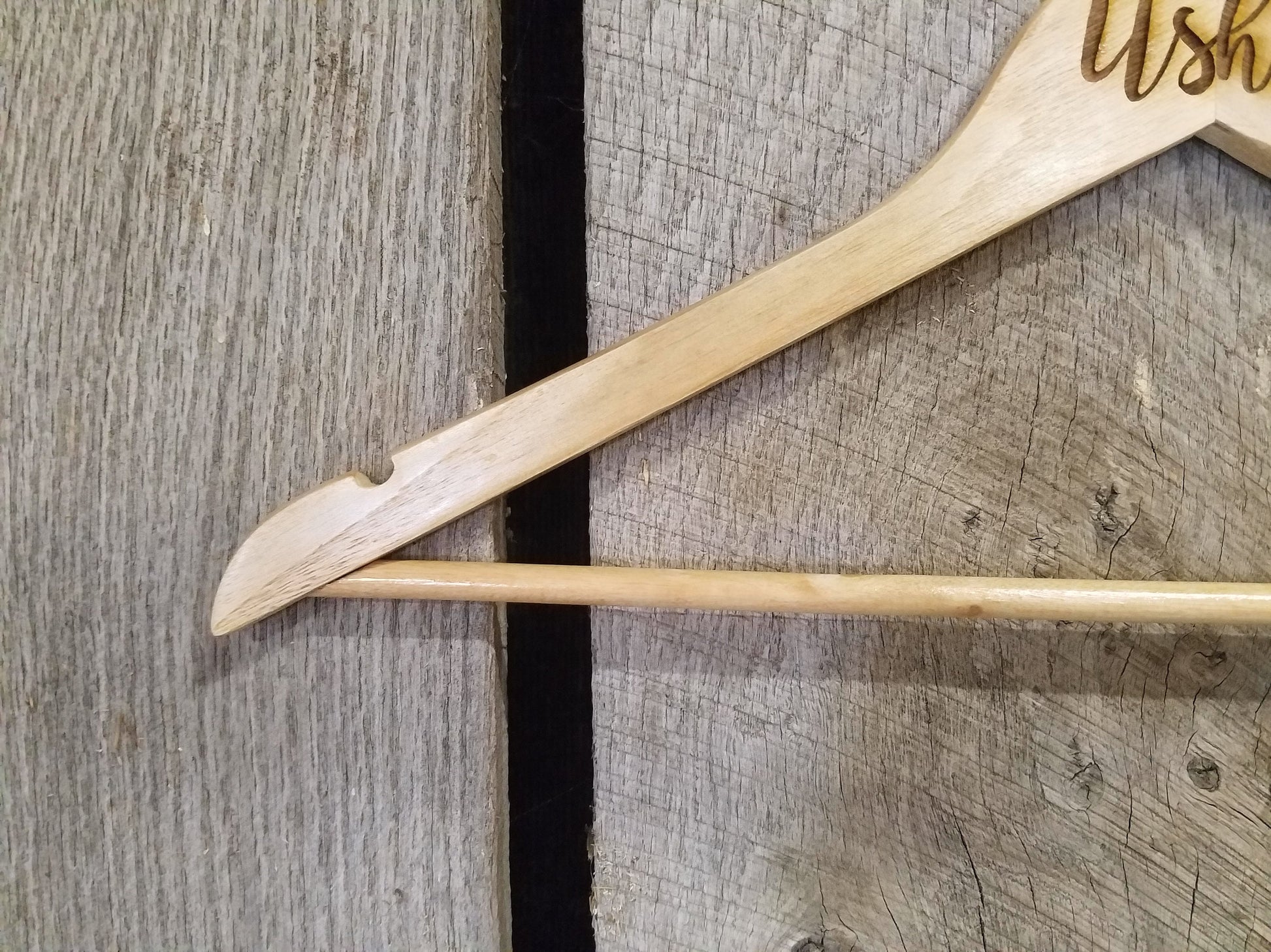 Usher Attendant Bridal Party Engraved Hard Wood Hanger Clothes Coat Sturdy Gift Wedding Bromellow Personalized