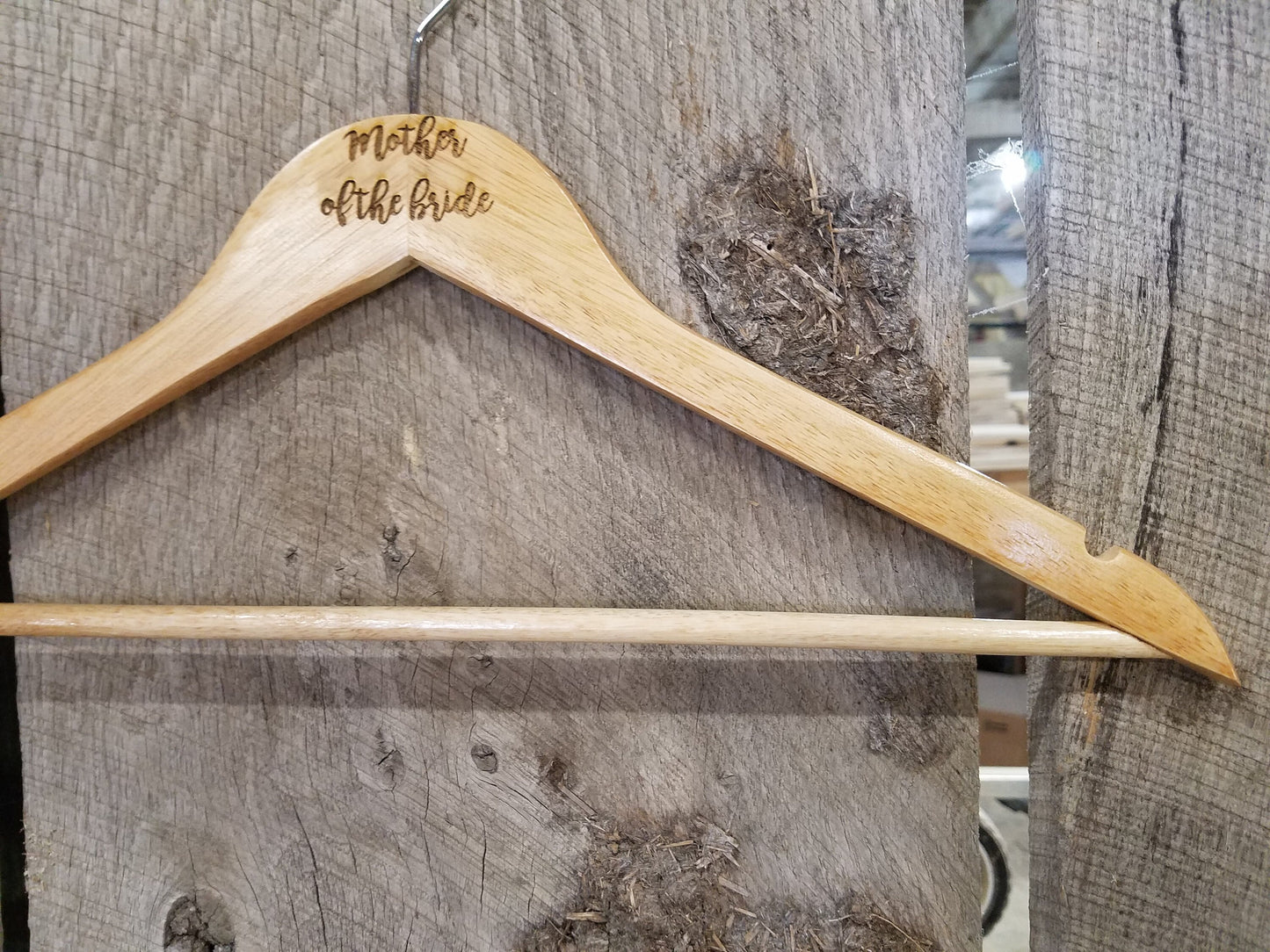 Mother of the Bride Gift Clothes Hanger Bridal Party Engraved Hard Wood Coat Sturdy Wedding Bromellow Personalized