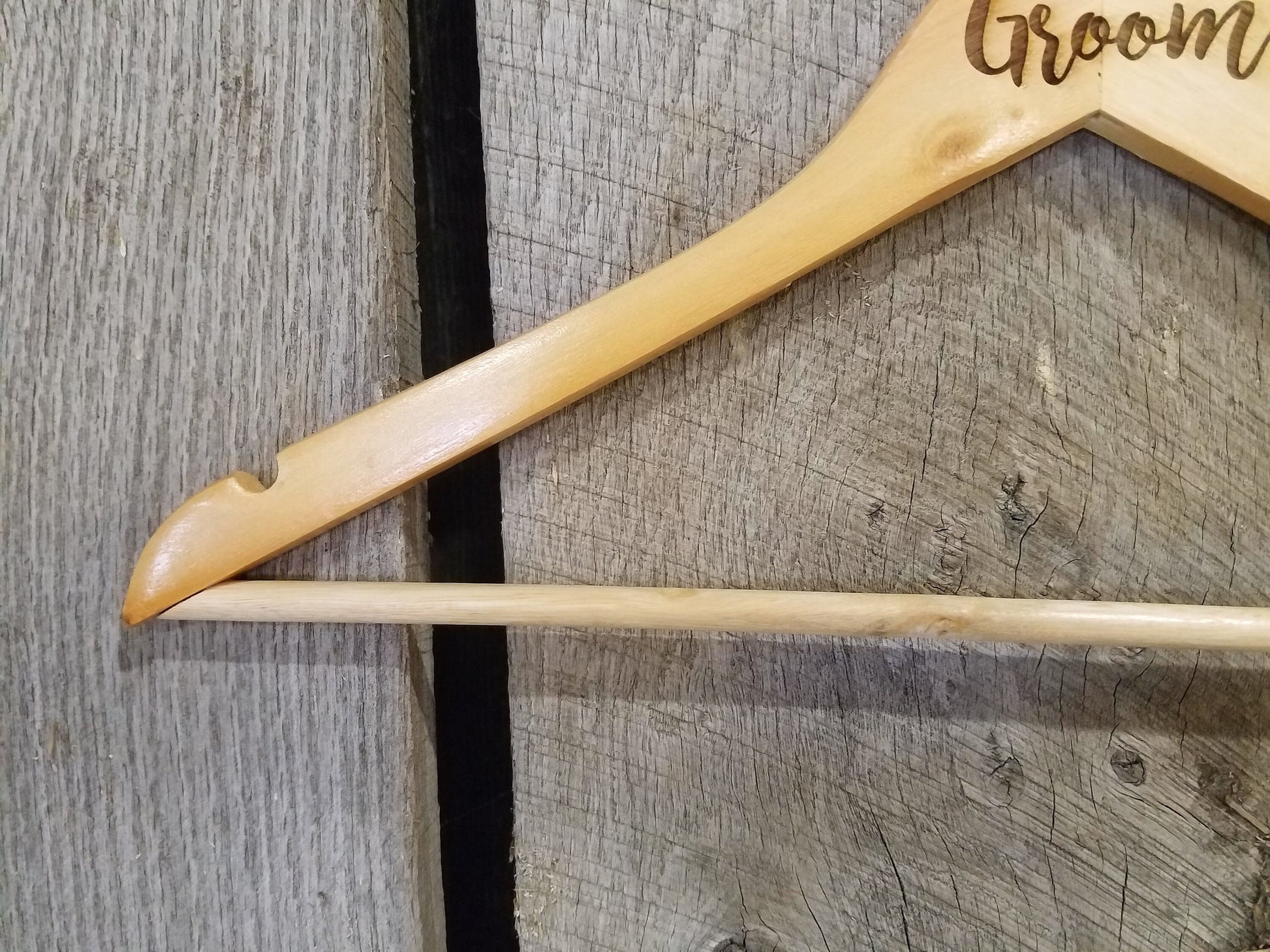 Groom Suit Clothes Hanger Bridal Party Engraved Hard Wood Coat Sturdy Wedding Bromellow Personalized