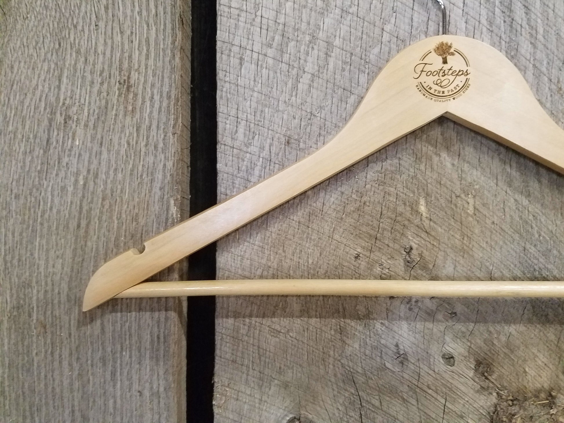 Custom Clothes Hanger Engraved Hard Wood Use Your Logo Customization Business Logo Personalized