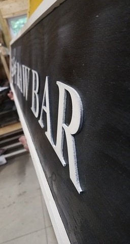 Large Custom Bar Sign, Ranch, Farm, Restaurant, Over-sized Rustic Business Logo, Wood, Laser Cut Out, 3D, Extra Large, Sign