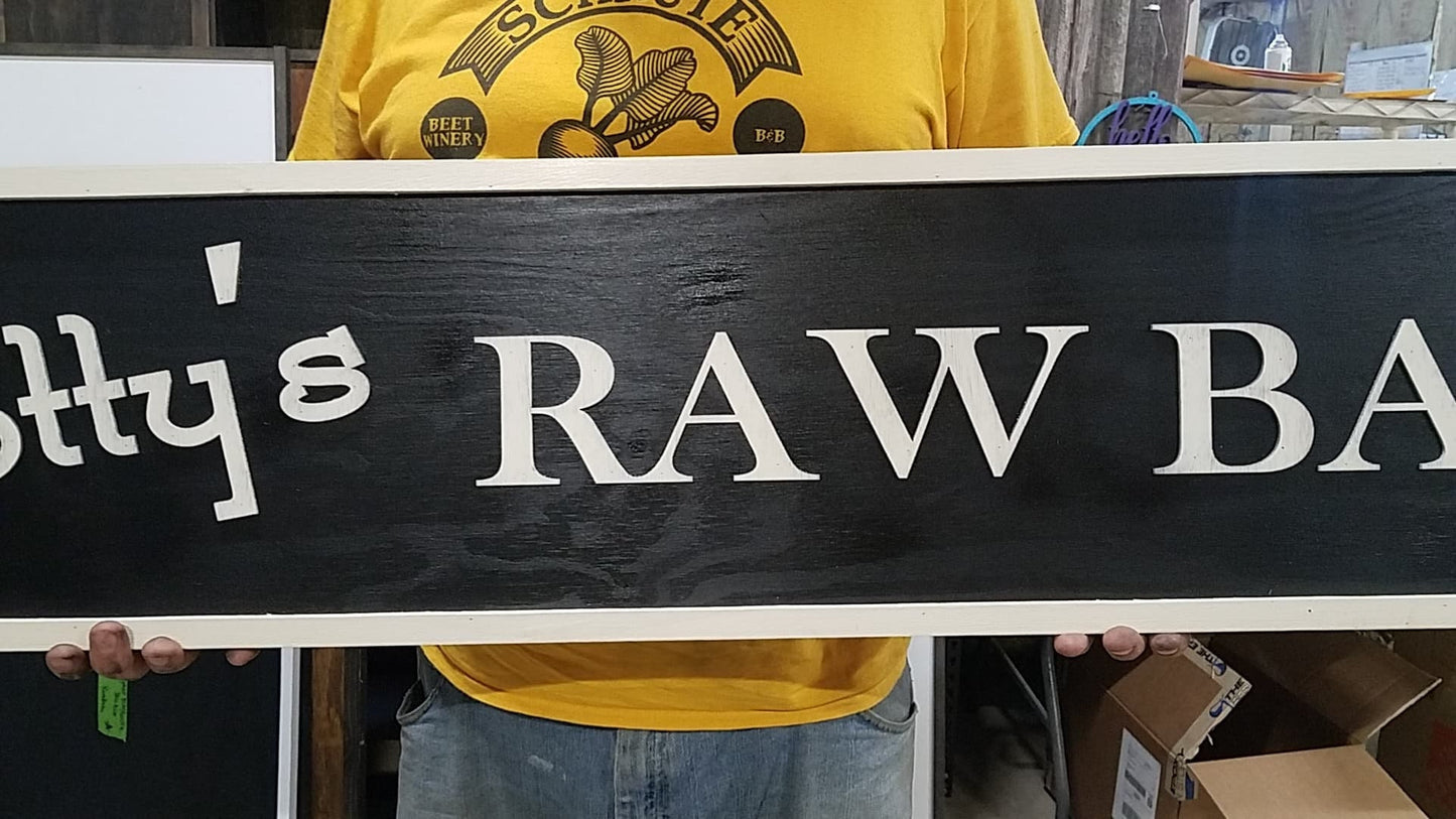 Large Custom Bar Sign, Ranch, Farm, Restaurant, Over-sized Rustic Business Logo, Wood, Laser Cut Out, 3D, Extra Large, Sign