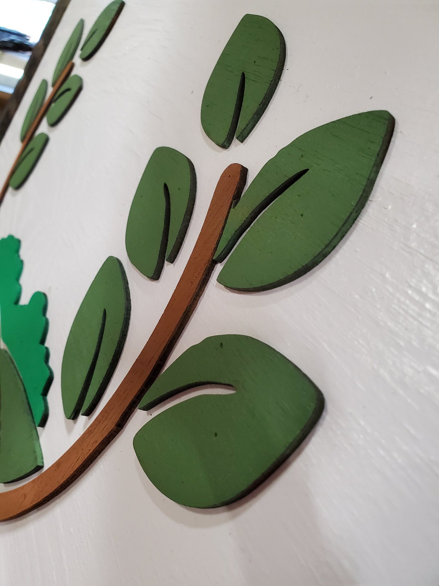 Land Management Real Estate Custom Business Logo Square Over-sized Rustic Wood Laser Cut Out 3D Extra Large Sign