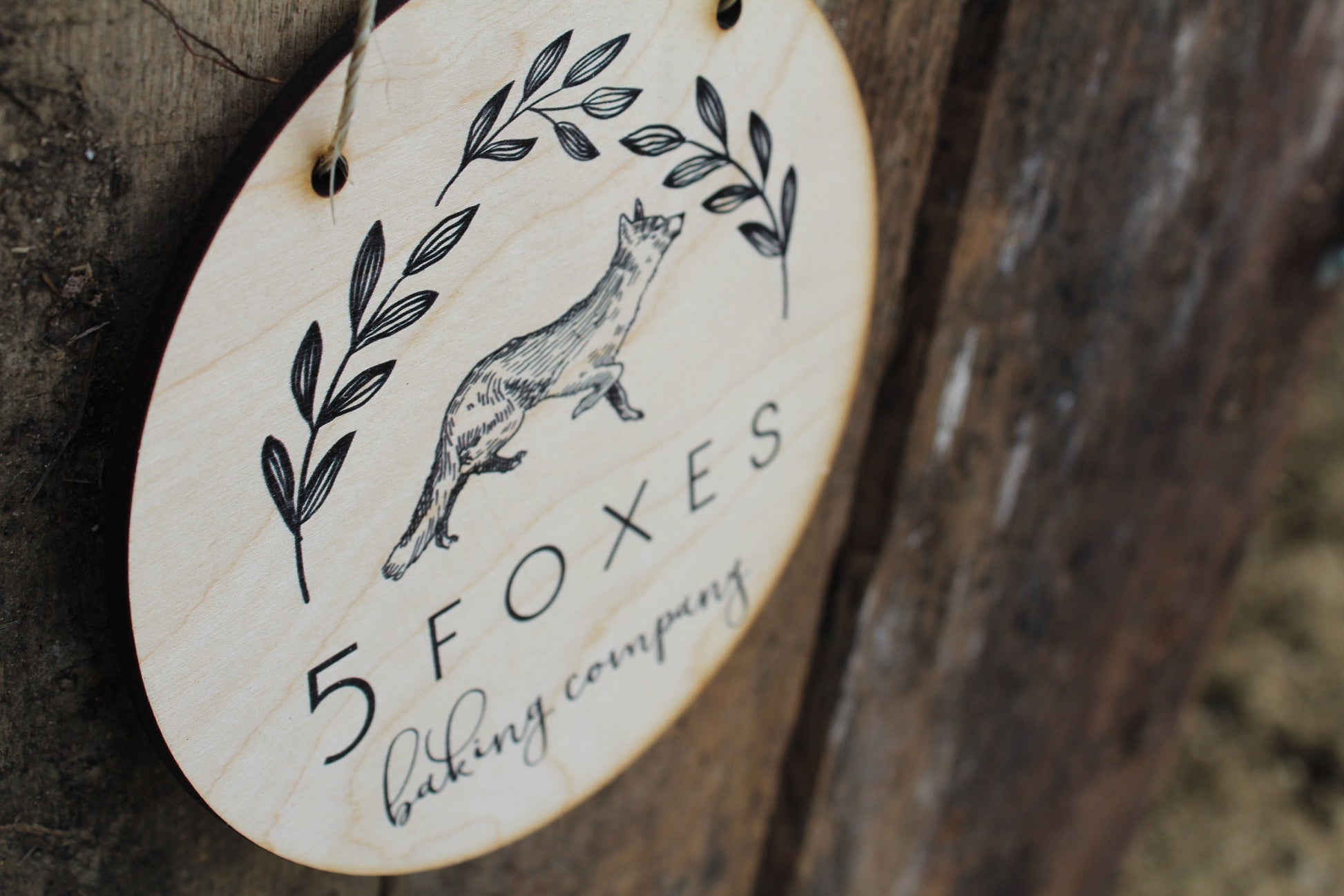 Small Business Sign Logo Your Actual Logo Round Small Business Hanging Sign Custom Circle Personalized Plaque Wall Art Color Wood Print