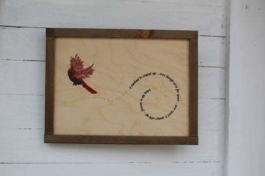 Cardinal Memory Gift Memorial Wood Sign Far Apart Still In My Heart Rustic Pallet Farmhouse Primitive Wall Loved One In Remembrance Keepsake