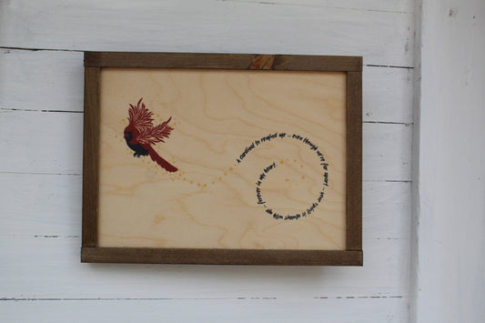 Cardinal Memory Gift Memorial Wood Sign Far Apart Still In My Heart Rustic Pallet Farmhouse Primitive Wall Loved One In Remembrance Keepsake