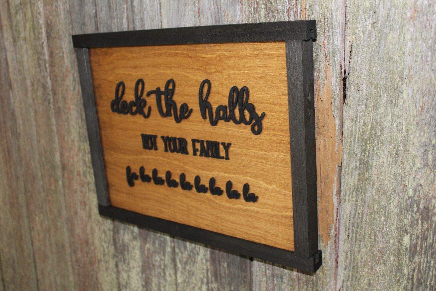 christmas cabin wall art