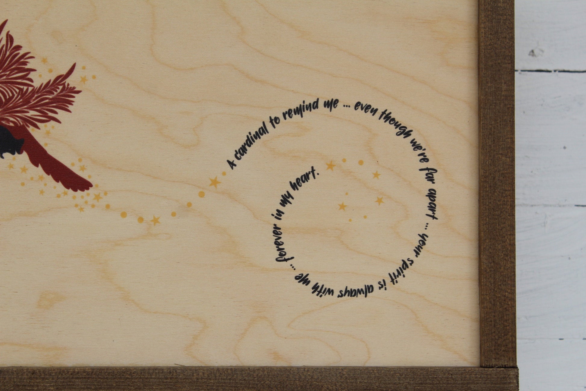 Cardinal Memory Gift Memorial Wood Sign Far Apart Still In My Heart Rustic Pallet Farmhouse Primitive Wall Loved One In Remembrance Keepsake