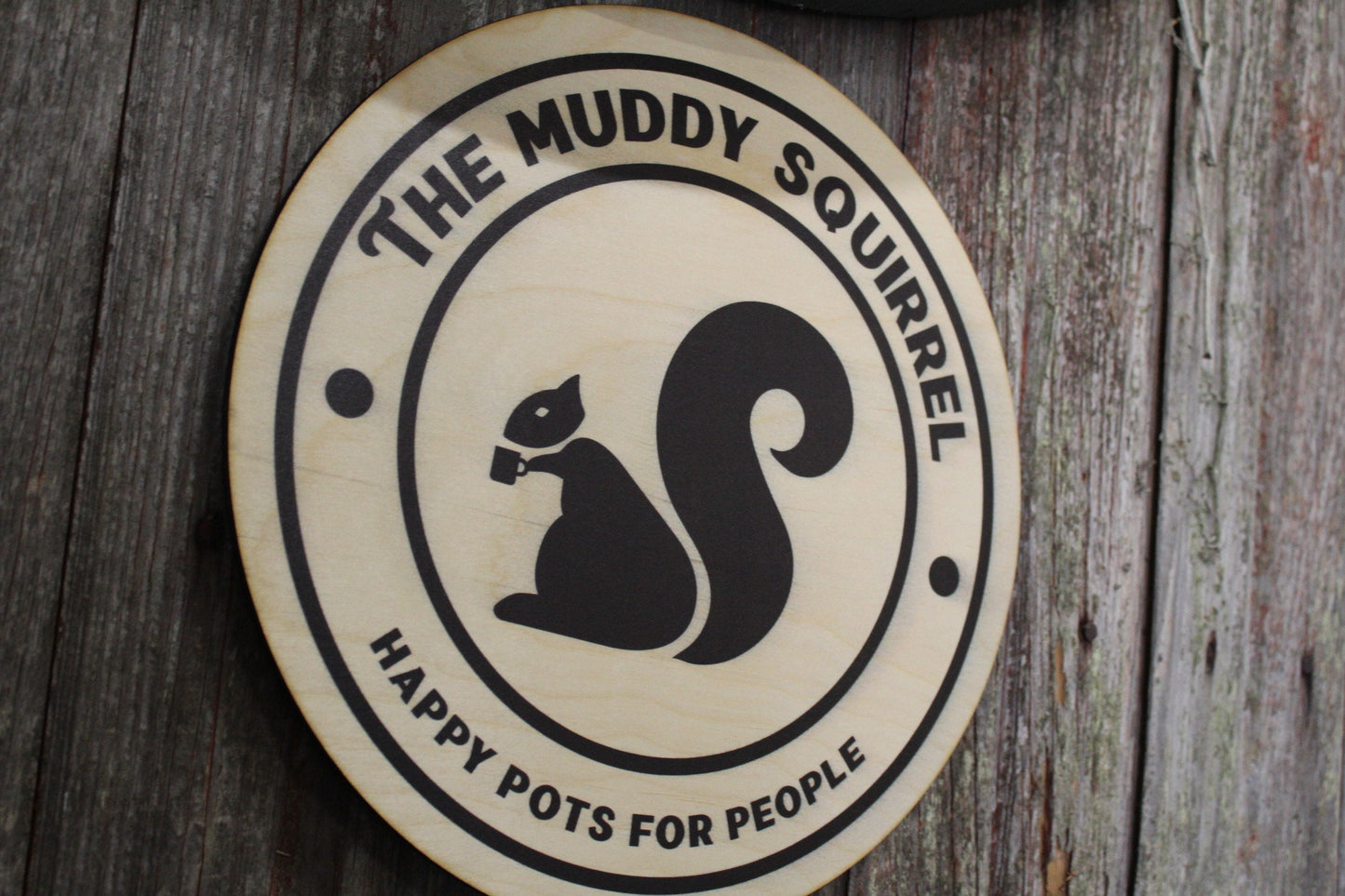 Your Actual Logo Round Small Business Sign Business Custom Circle Personalized Home Decor Plaque Wall Art Color Wood Print Color