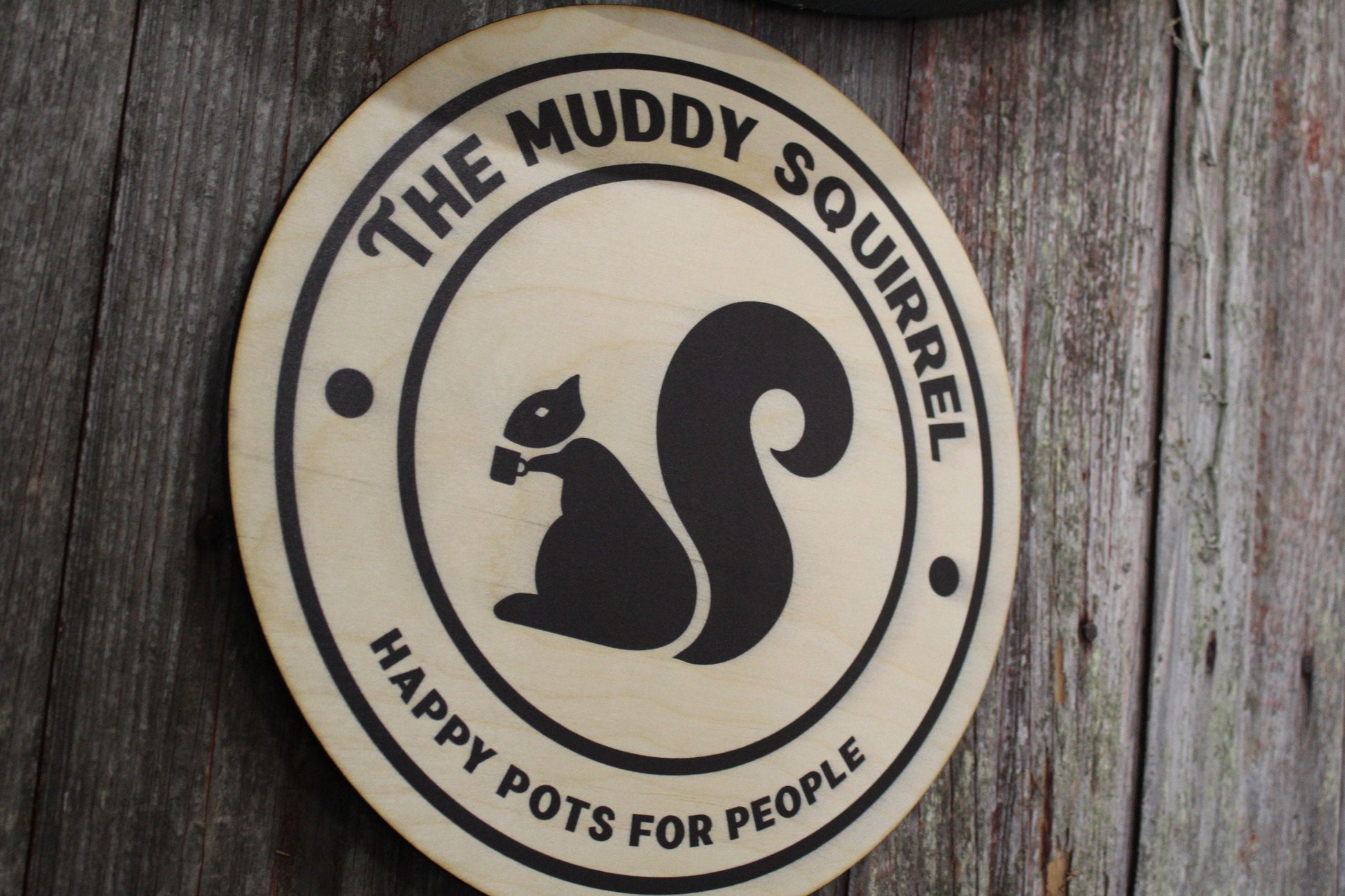 Your Actual Logo Round Small Business Sign Business Custom Circle Personalized Home Decor Plaque Wall Art Color Wood Print Color