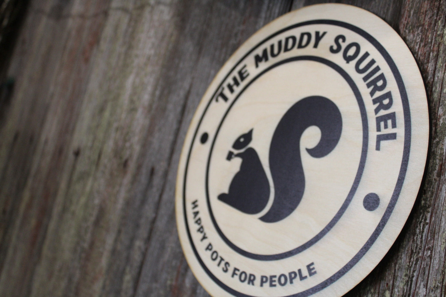 Your Actual Logo Round Small Business Sign Business Custom Circle Personalized Home Decor Plaque Wall Art Color Wood Print Color