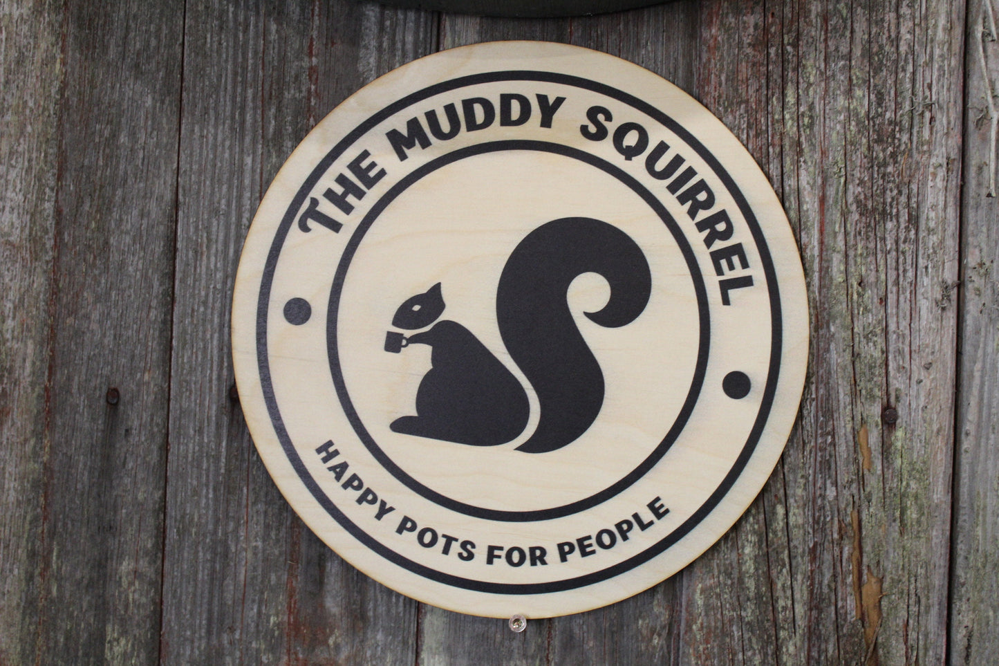 Your Actual Logo Round Small Business Sign Business Custom Circle Personalized Home Decor Plaque Wall Art Color Wood Print Color