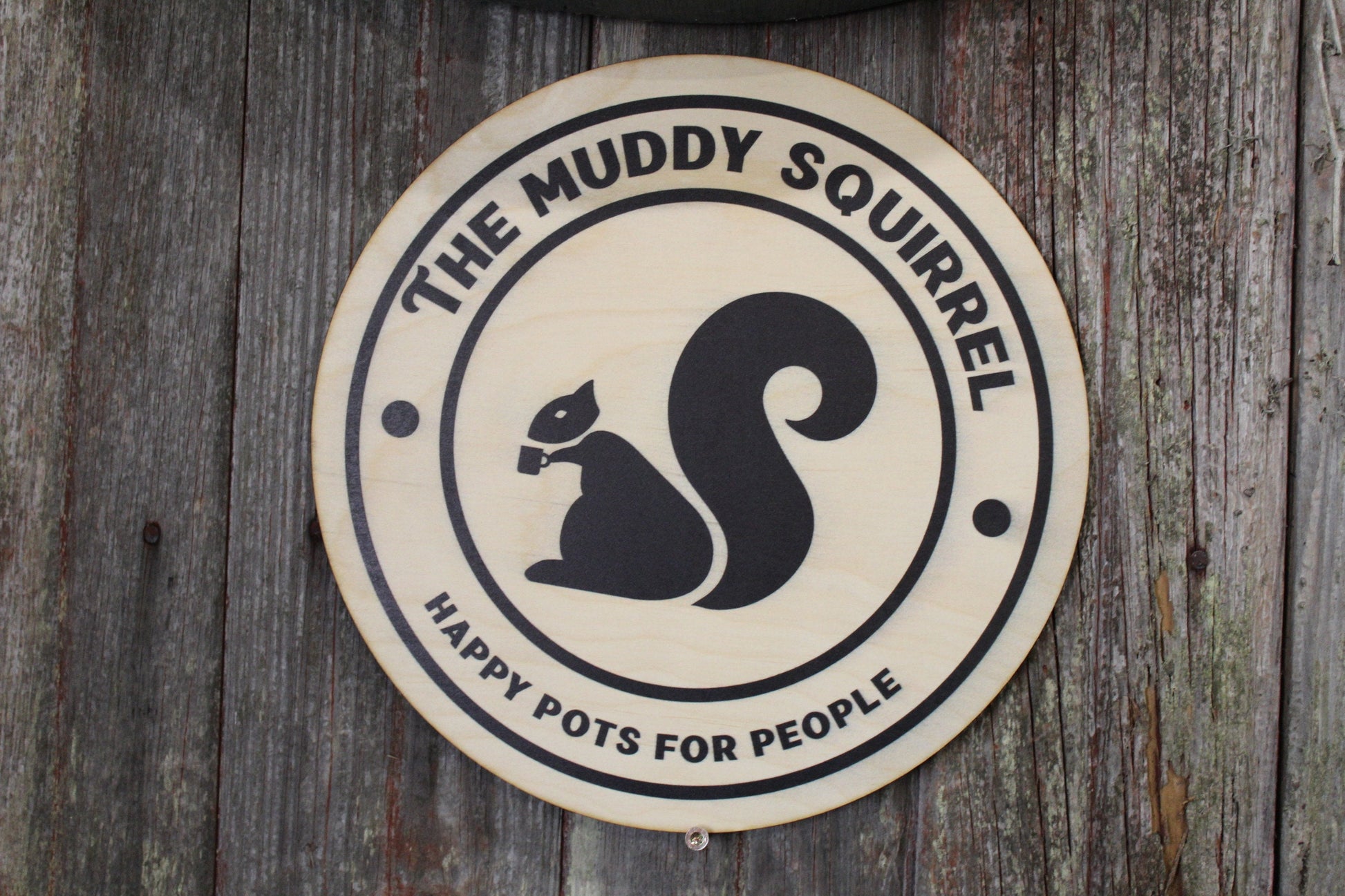 Your Actual Logo Round Small Business Sign Business Custom Circle Personalized Home Decor Plaque Wall Art Color Wood Print Color