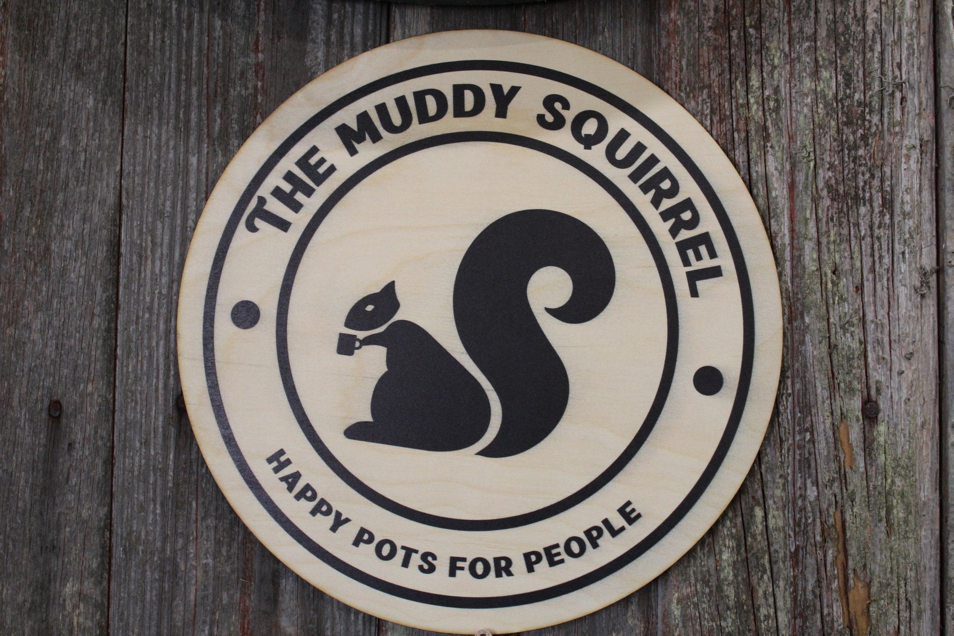 Your Actual Logo Round Small Business Sign Business Custom Circle Personalized Home Decor Plaque Wall Art Color Wood Print Color