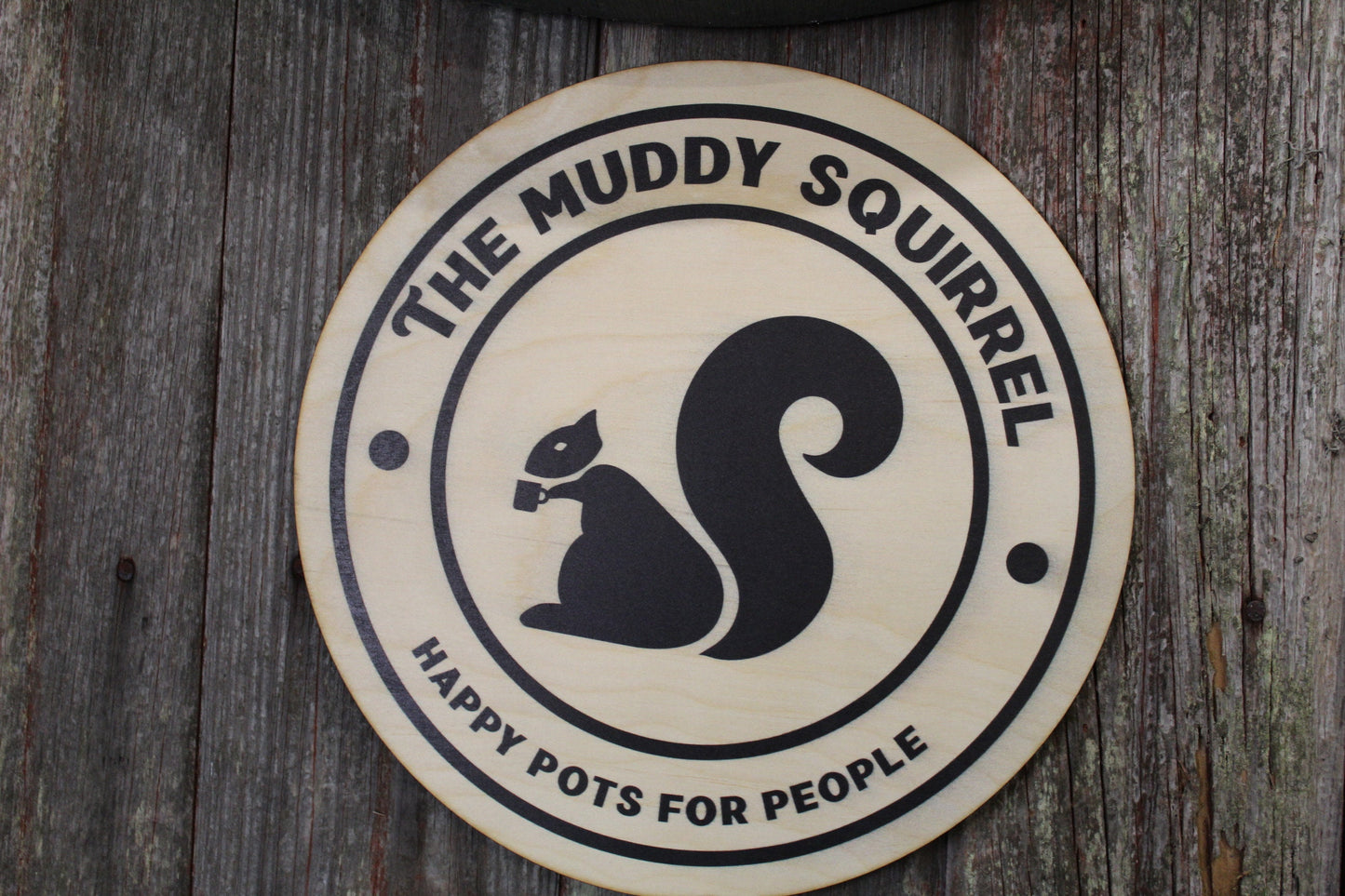 Your Actual Logo Round Small Business Sign Business Custom Circle Personalized Home Decor Plaque Wall Art Color Wood Print Color