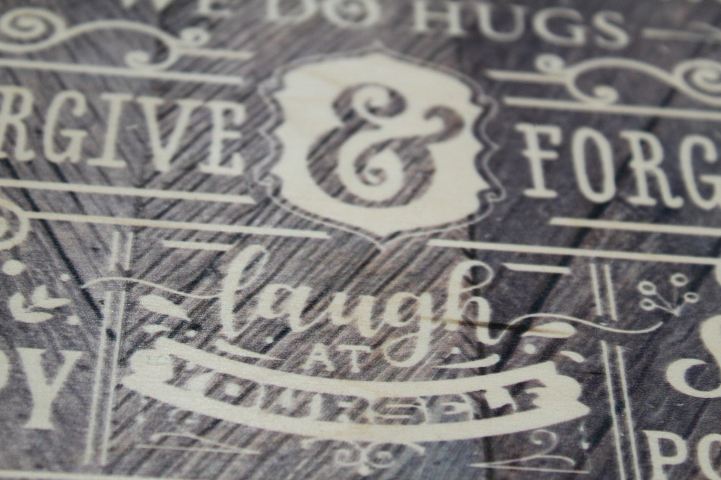 Family Rules Wood Sign Primitive Do Your Best Forgive Forget Love One Another Wall Hanging Decoration Decor Rustic Happy Positive