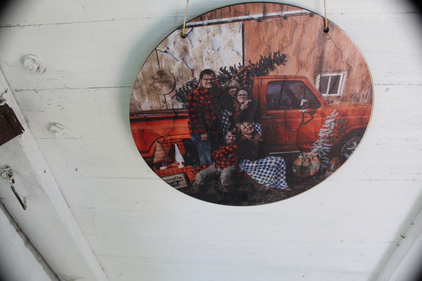 Texture Photo Printed On Wood Round Circle Custom Your Photo Large Rustic Personalized Gift Idea Wood Print Wood Photo Home Decor Textured