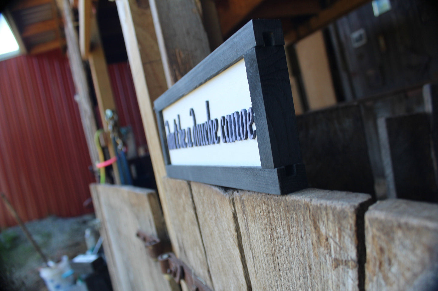 Sarcastic Don't Be A Deuce Canoe Wood Sign Joke Gag Gift Rustic Snarky Decoration Wall Decor Hanging Raised Text Wooden 3D