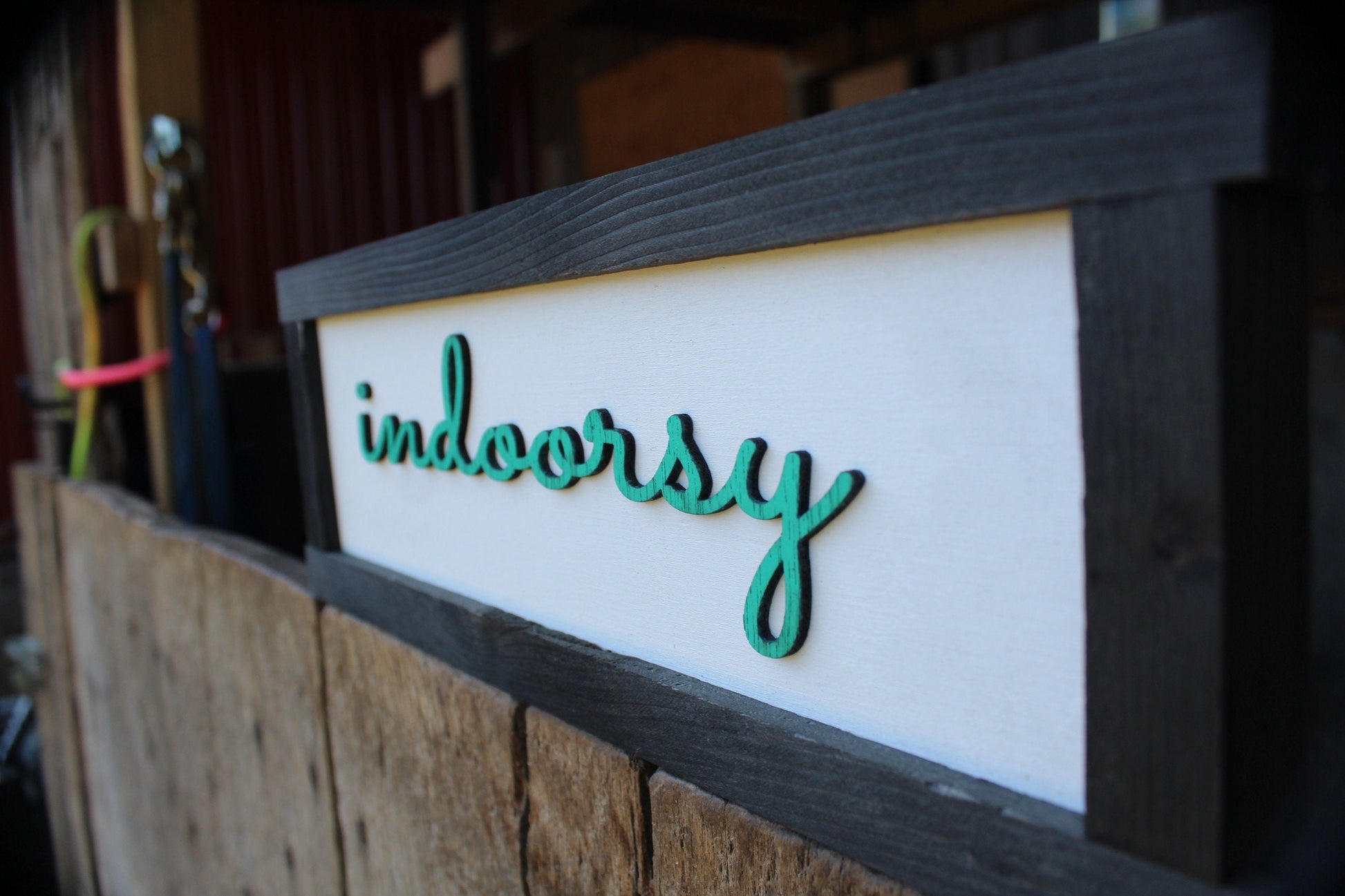 Indoorsy I Love Inside Hate Outdoors Wood Sign Raised Text Wall Hanging Decoration Hates Camping Primitive Rustic In Doors Gift Decor