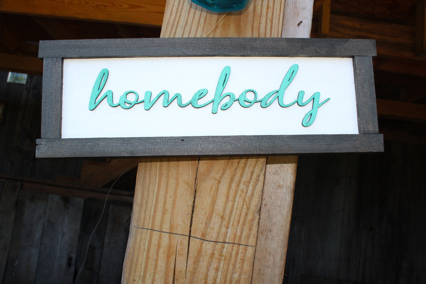 Homebody I Love My House Wood Sign Raised Text Wall Hanging Decoration Primitive Rustic In Doors Gift Decor Stay At Home Homely Introvert