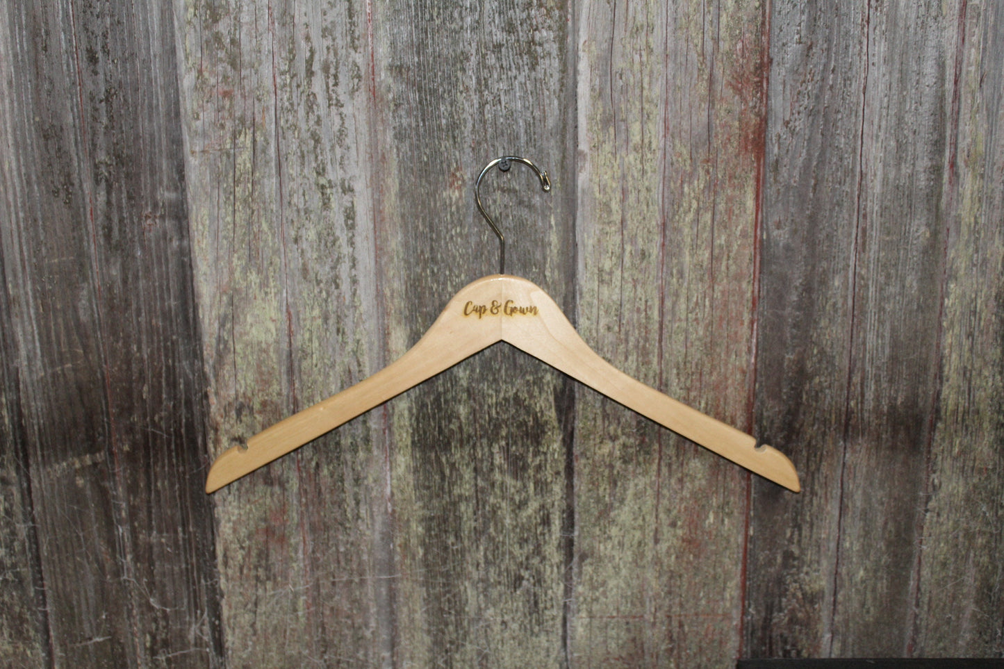 Cap and Gown Graduation Clothes Hanger Engraved Hard Wood Sturdy Dress Suit High School Ceremony Celebration