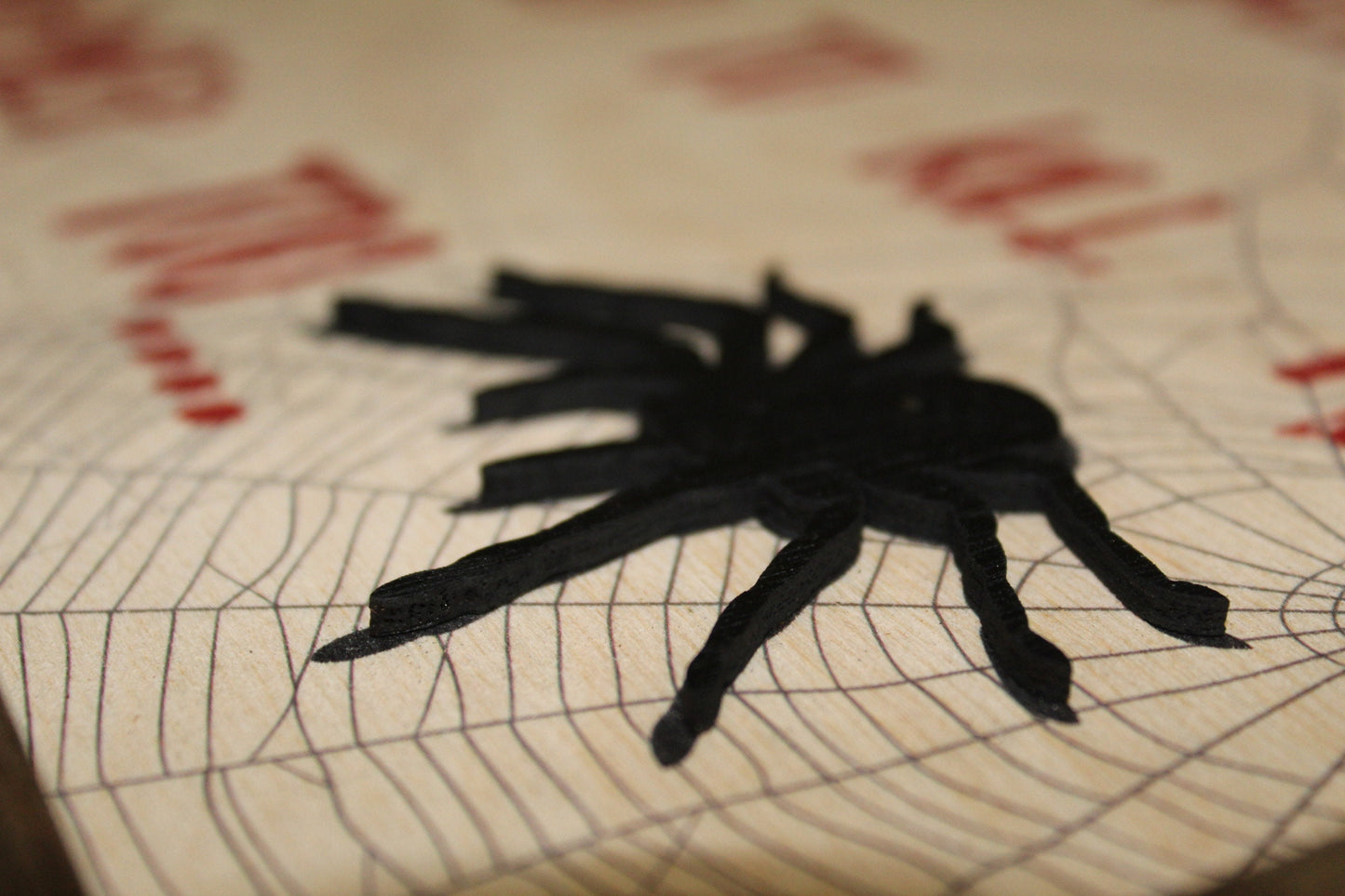 Spider Scary Sign Wood Decor Halloween Fall Remember When You Tried To Kill Me Decoration Joke Wall Décor Wood Print 3D Tarantula Web Funny