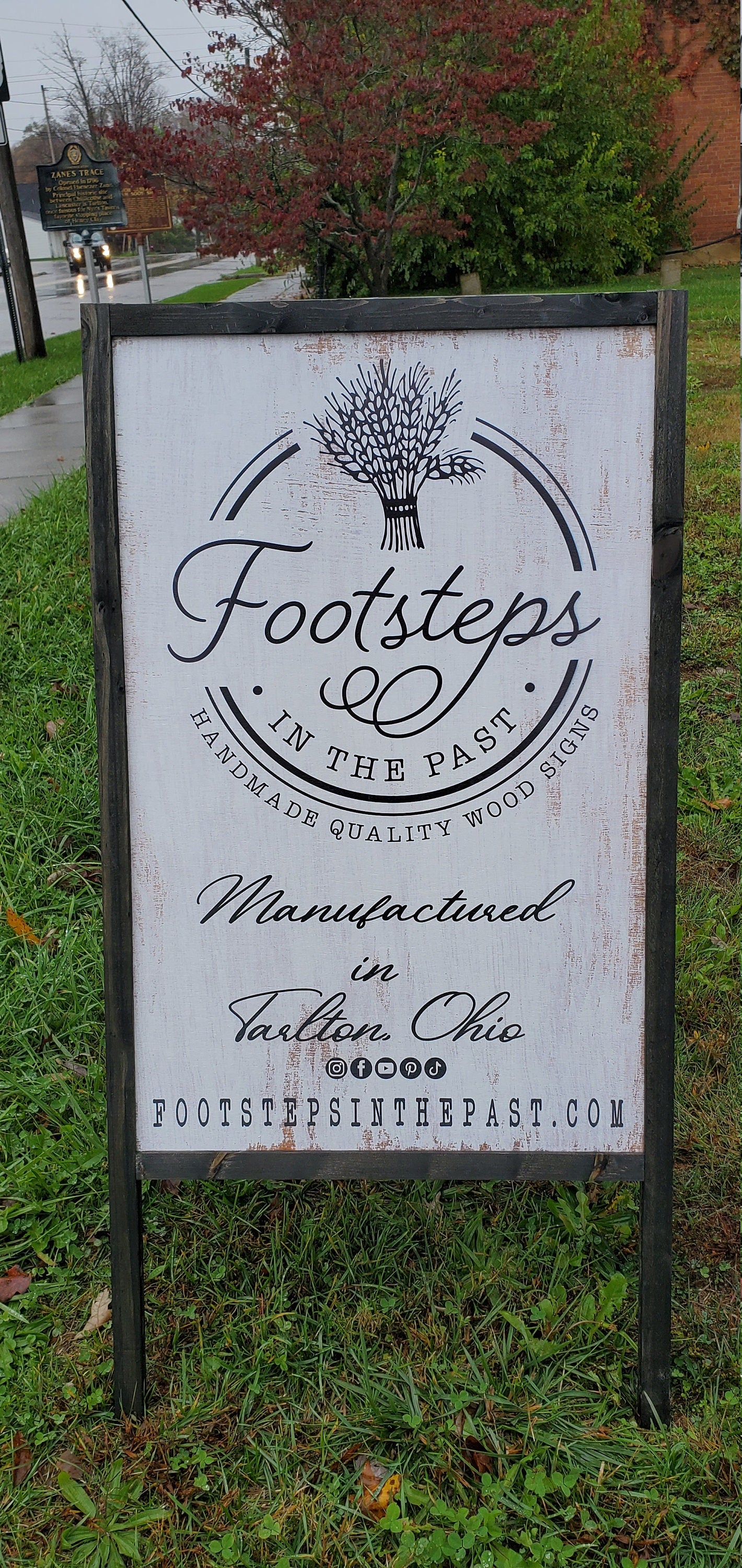 Outdoor Patio Sidewalk Sign A Frame Folding Sign Affordable Business Sign Your Logo Free Standing Large Commercial Hinge Advertising Store