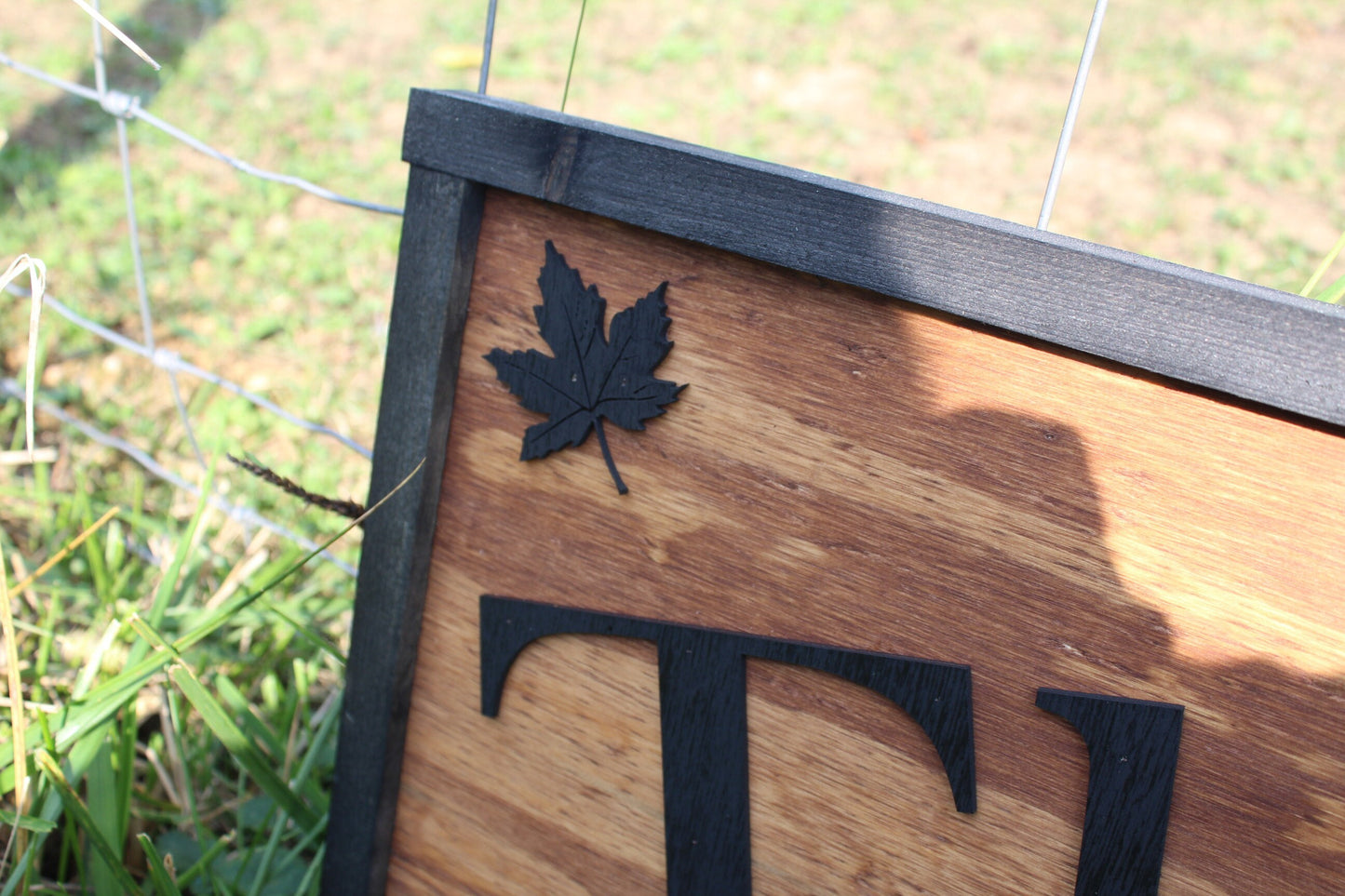 The Sugar Shack Maple Syrup Large Custom Ranch Sign Oversized Rustic Business Logo Wood Laser Cut Out 3D Extra Large Sign Footstepsinthepast