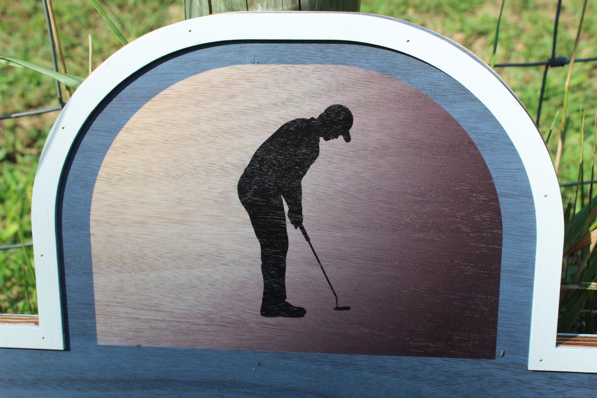 Logo Image Large Round Custom Wood Sign Can Be Hanging Indoor Outdoor Printed Image Raised 3D off the board Golf Name of Business Direction