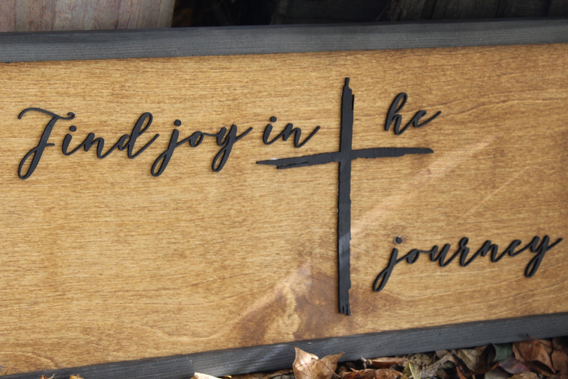 Find Joy In The Journey Decor Relax Rustic Vintge Guest Raised 3D Wood Decor Sign Qoute Cross Faith 3D Raised off the board Handmade