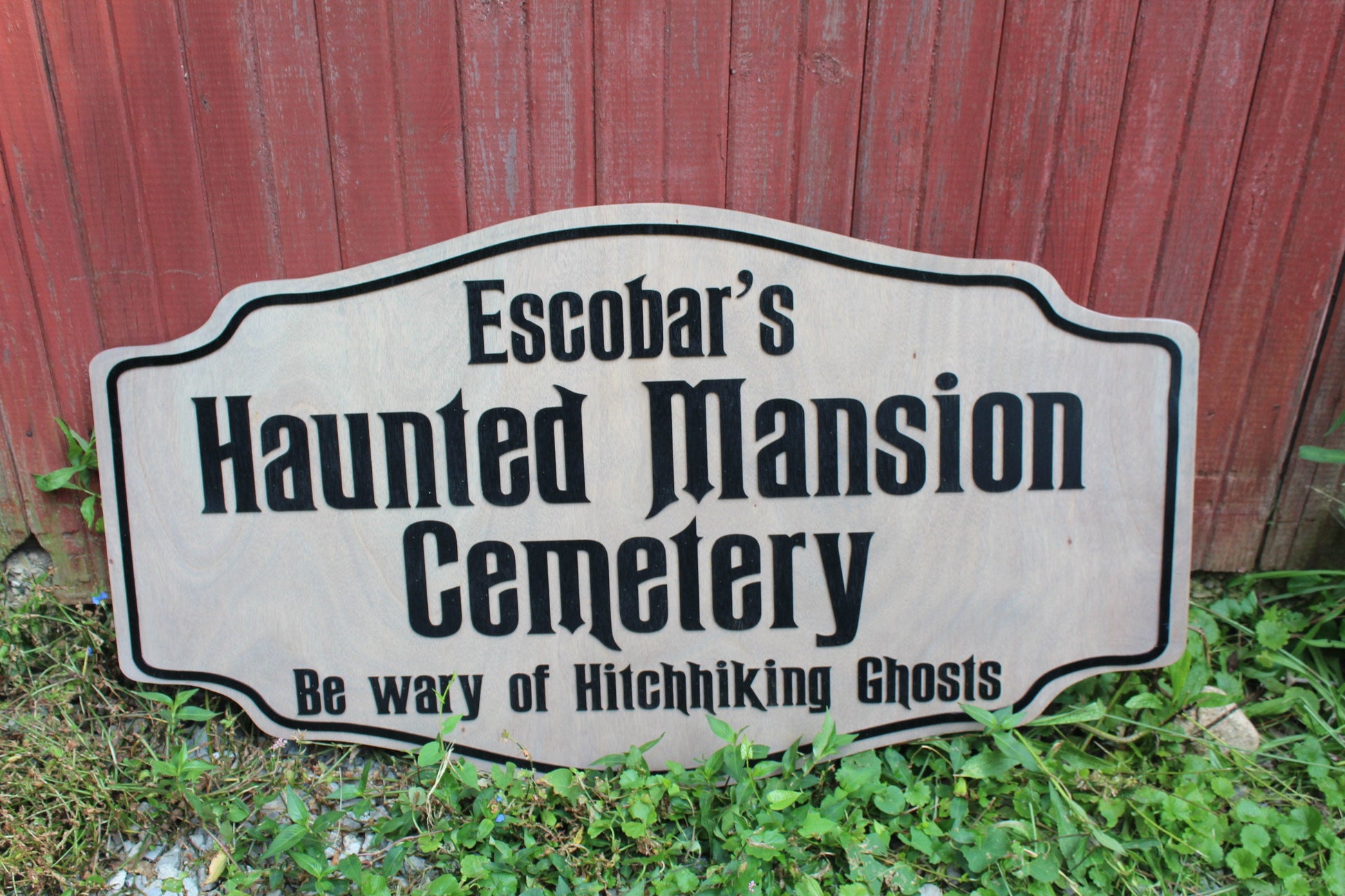 Custom Handmade Wood Sign for Outdoor Indoor Hanging Personalized for your Business, Ranch or Office Commercial Haunted