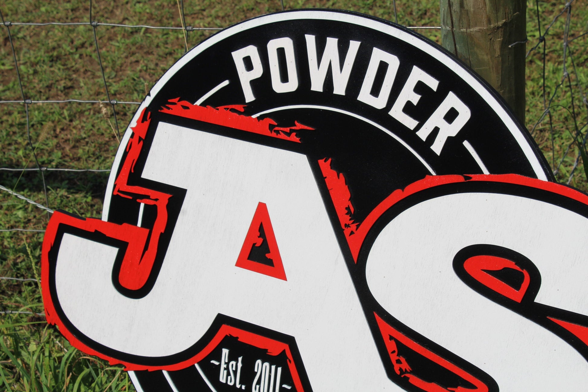 Custom Round Business Sign Commerical Signage Made To Order Powder Coating Store Front Small Business Logo Circle Wooden Handmade 3D