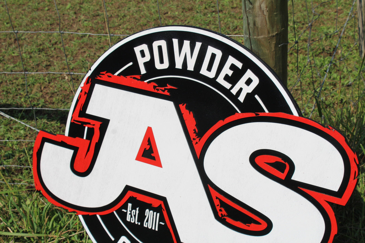 Custom Round Business Sign Commerical Signage Made To Order Powder Coating Store Front Small Business Logo Circle Wooden Handmade 3D