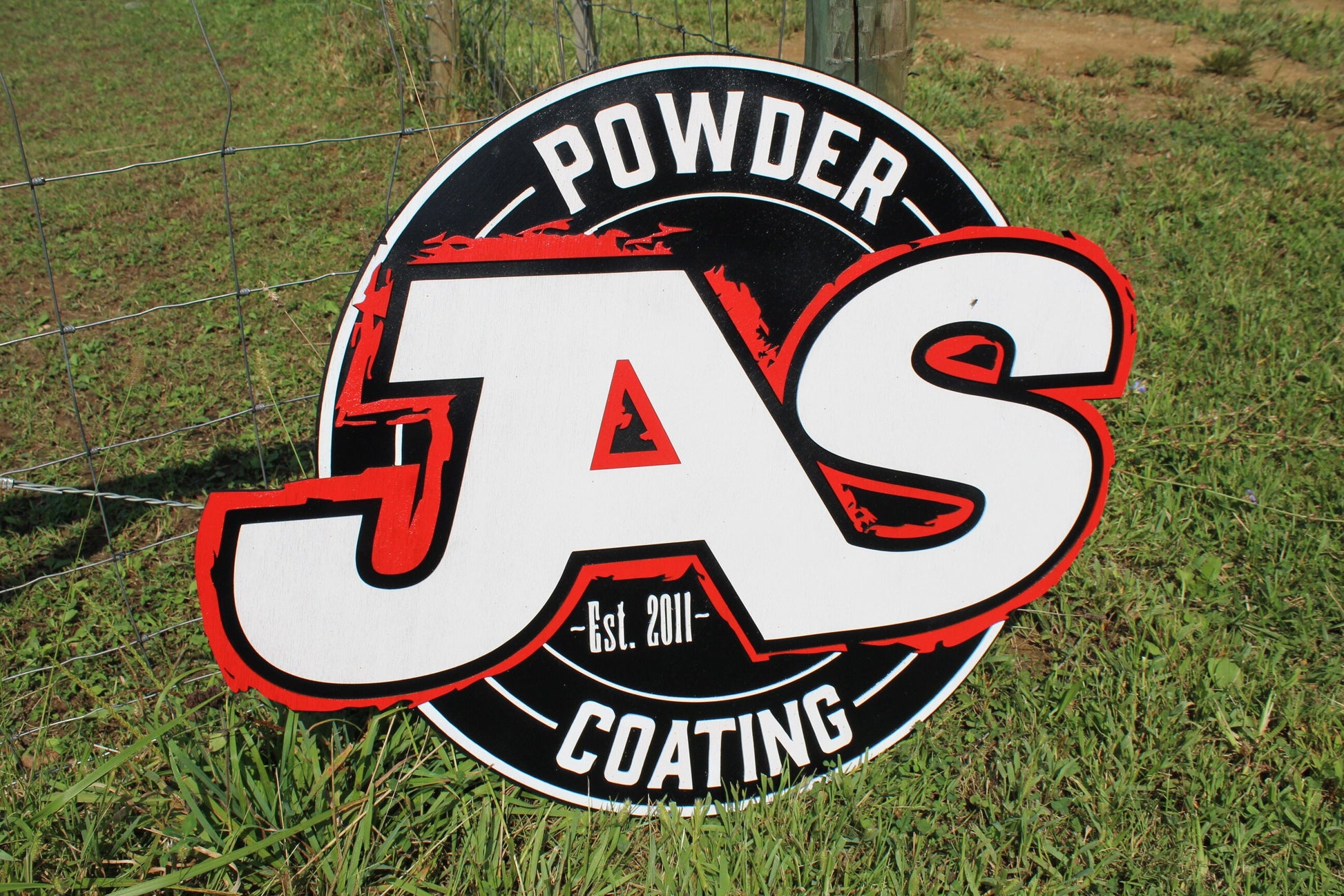 Custom Round Business Sign Commerical Signage Made To Order Powder Coating Store Front Small Business Logo Circle Wooden Handmade 3D