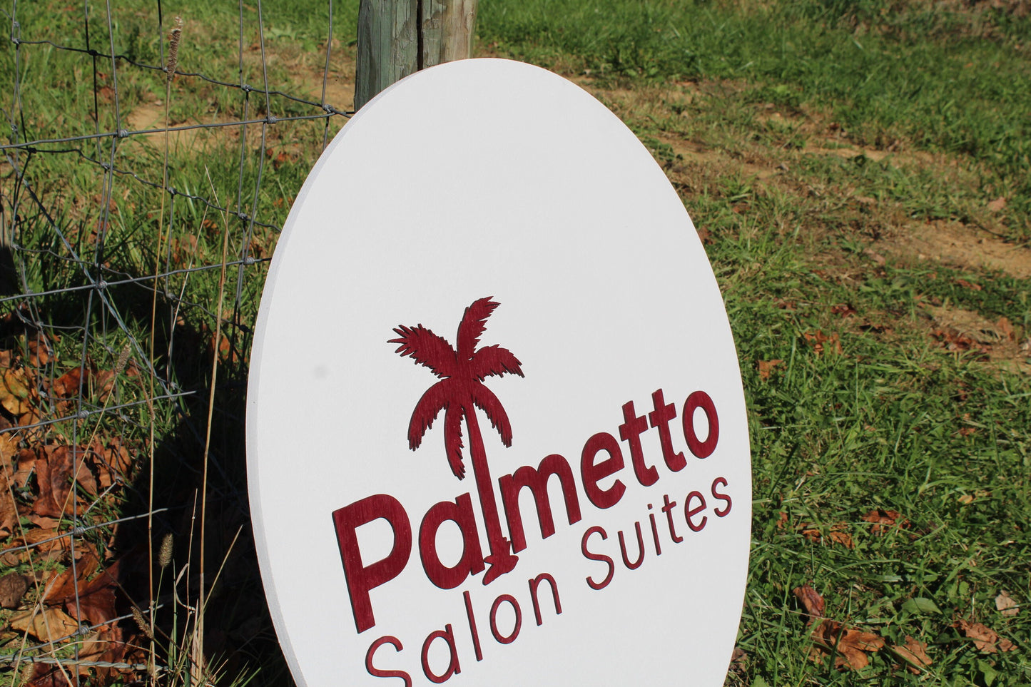 Salon Suites Palm Tree Sign 3D Raised Text Custom Colors Size Font Letter Pallet Sign Gift Wall Decor Tropical Care Business Name Logo