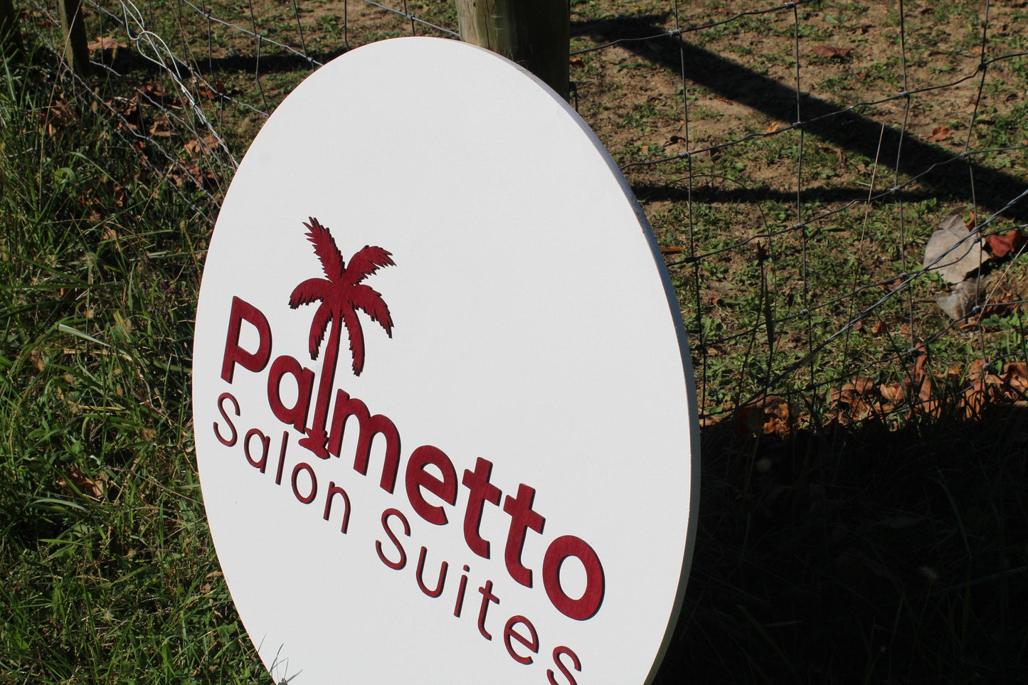 Salon Suites Palm Tree Sign 3D Raised Text Custom Colors Size Font Letter Pallet Sign Gift Wall Decor Tropical Care Business Name Logo