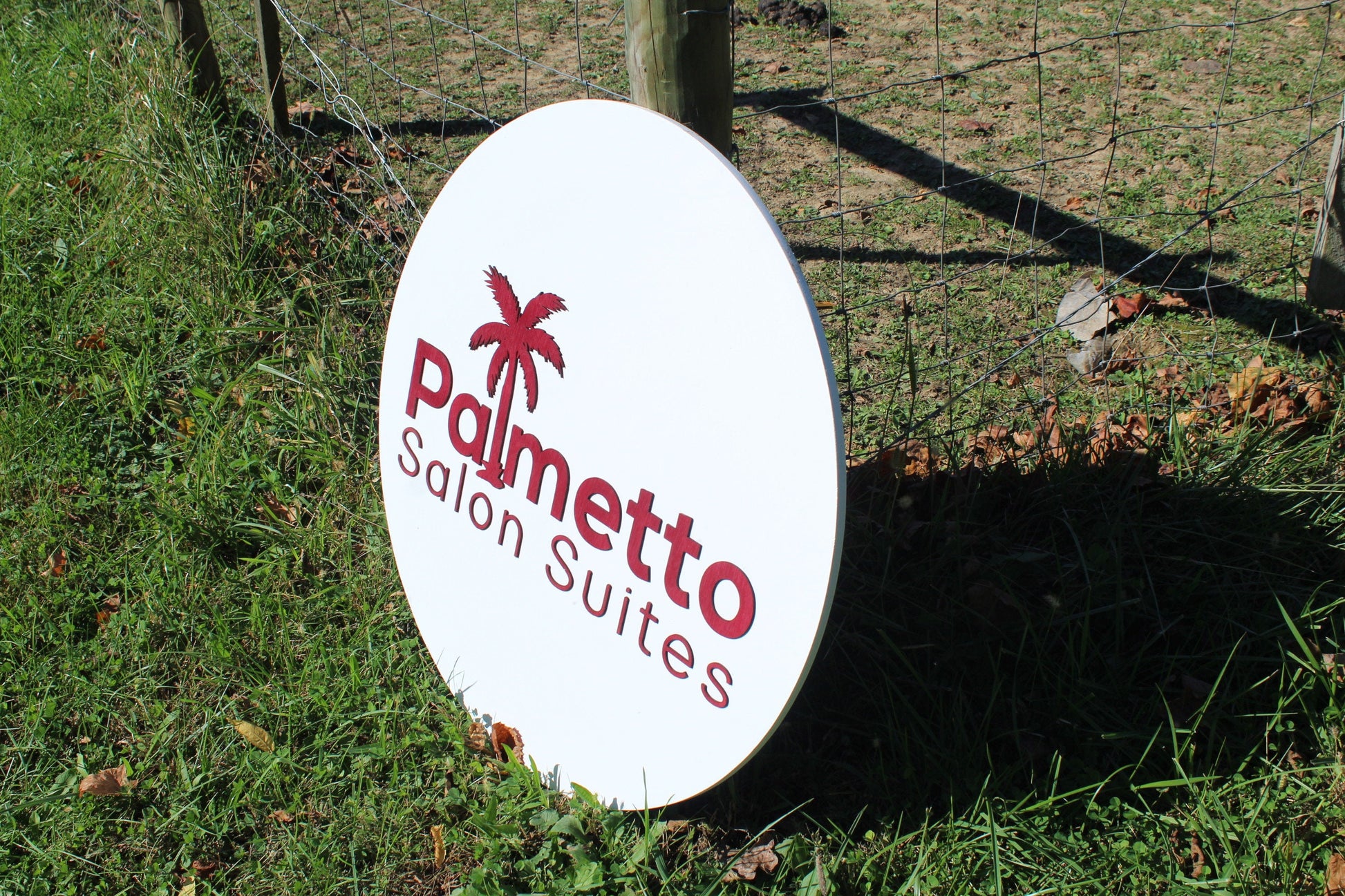 Salon Suites Palm Tree Sign 3D Raised Text Custom Colors Size Font Letter Pallet Sign Gift Wall Decor Tropical Care Business Name Logo