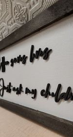 Mom Gift Coffee Sign Cool Mom Mom Life Just Ask My Children Coffee Lover Funny Mom Joke Wooden Framed Decor Coffee Bar Kitchen 3D Raised