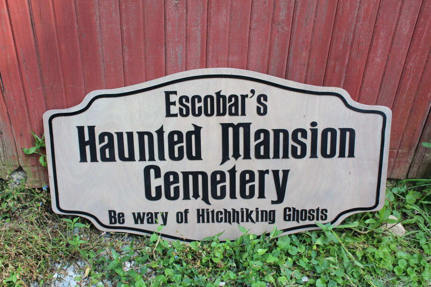 Custom Handmade Wood Sign for Outdoor Indoor Hanging Personalized for your Business, Ranch or Office Commercial Haunted