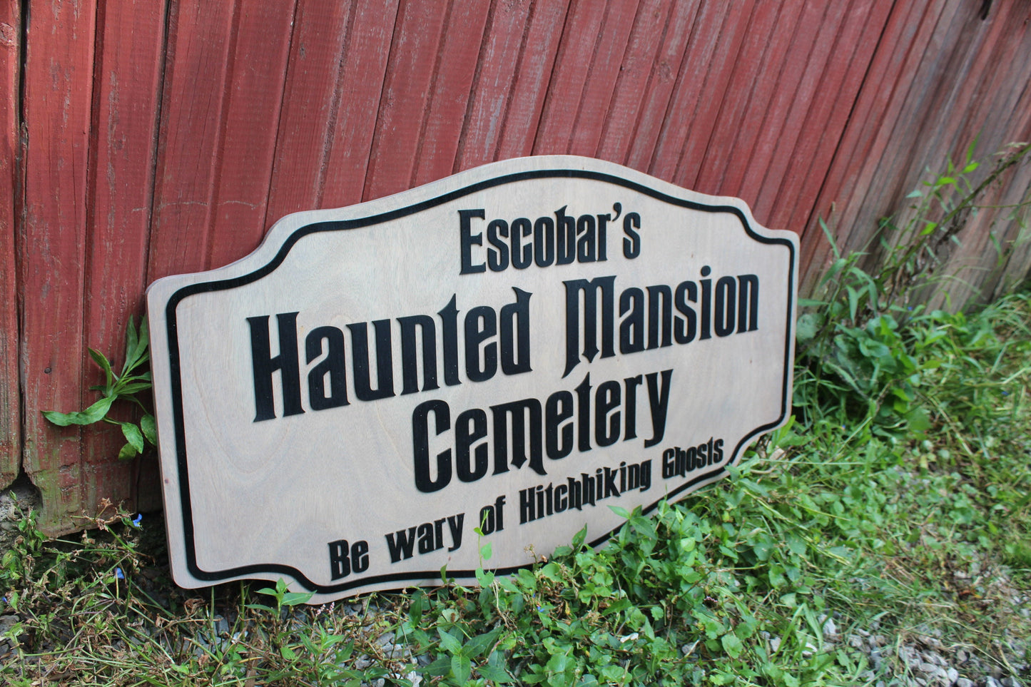 Custom Handmade Wood Sign for Outdoor Indoor Hanging Personalized for your Business, Ranch or Office Commercial Haunted