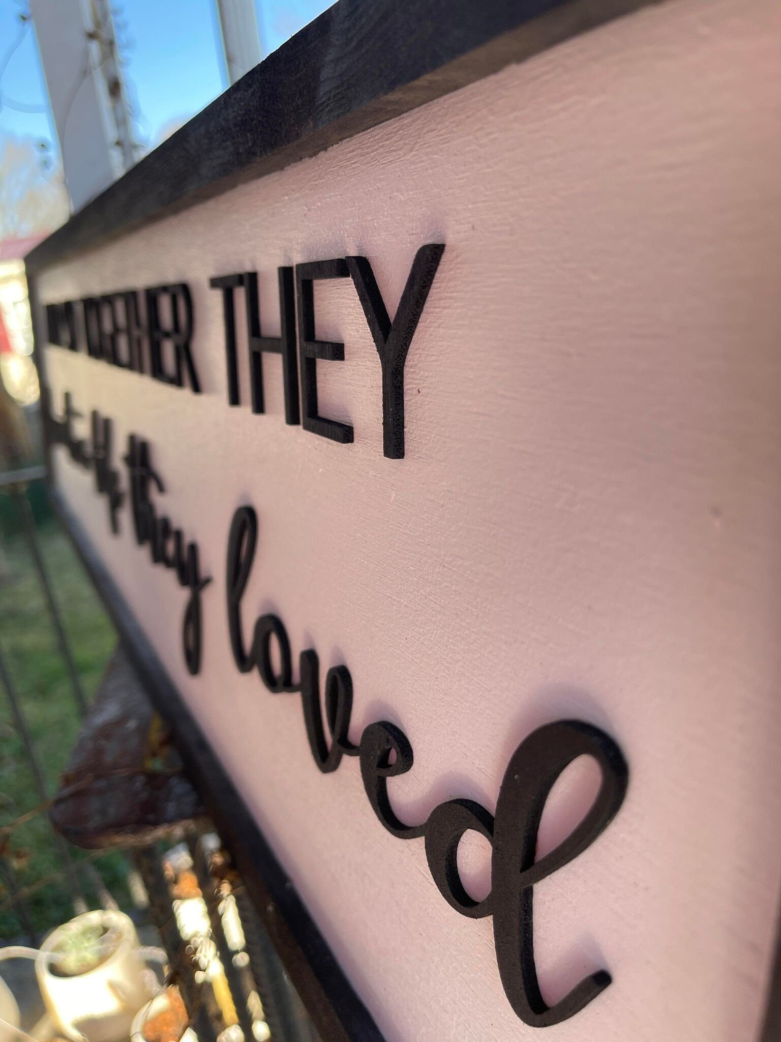 And Together They Built A Life They Loved Large Family Sign Wood Fireplace Living Dining Room Shabby Cottage Chic Farmhouse Rustic Decor