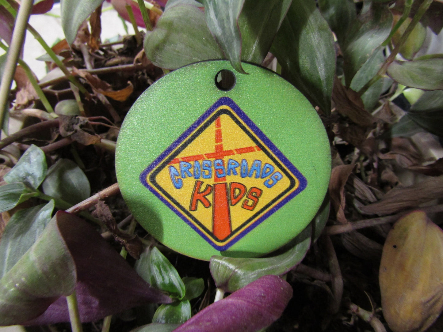 Student Church School Logo Gift Tag School Alumni Image Christmas Ornament Wood Slice Full Color Printed Round Keychain Award Personalized