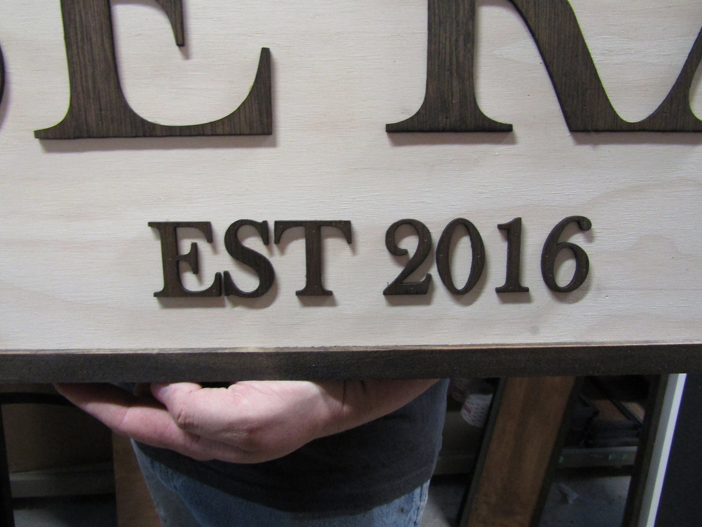 Large Custom Ranch Sign Over-sized Rustic Wood Laser Cut Out 3D Extra Large Sign Footstepsinthepast Established Homestead Handmade Farm
