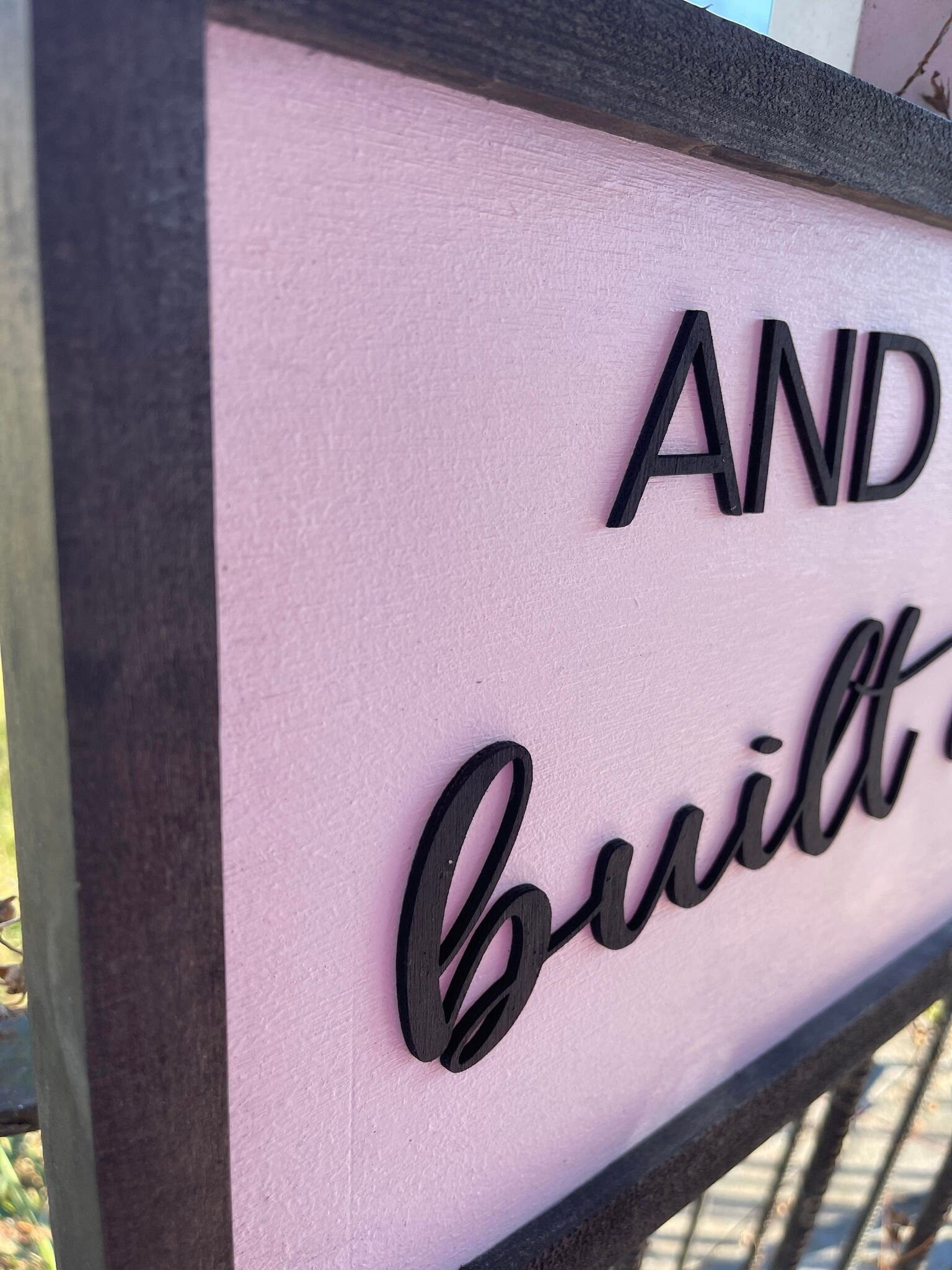 And Together They Built A Life They Loved Large Family Sign Wood Fireplace Living Dining Room Shabby Cottage Chic Farmhouse Rustic Decor